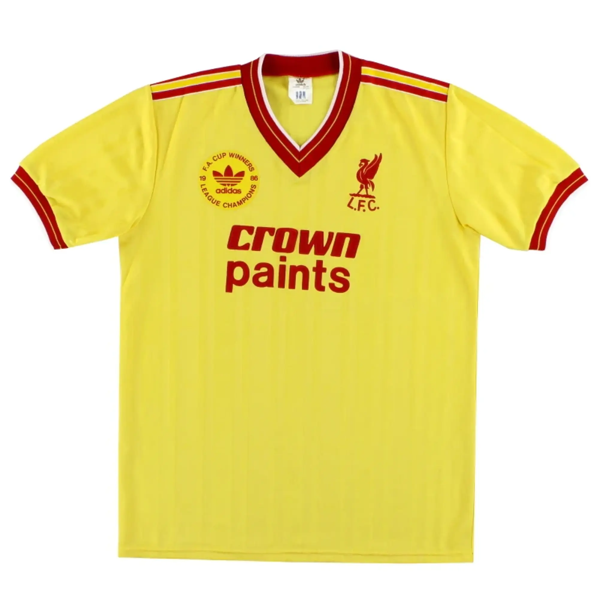 1986-87 Liverpool adidas 'Champions' Third Shirt M - Liverpool / Excellent / Medium