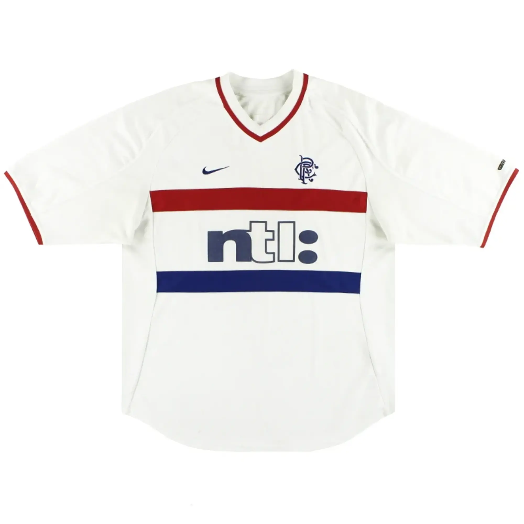2000-01 Rangers Nike Away Shirt S - Rangers / Very Good / Small