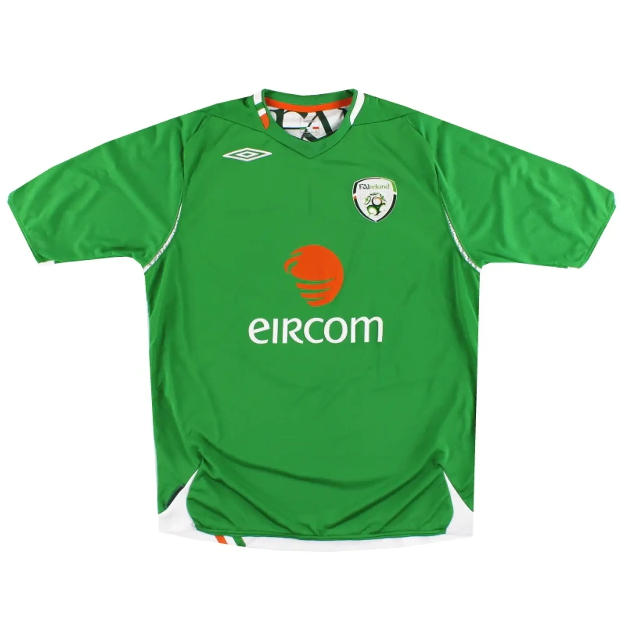 2006-08 Ireland Umbro Home Shirt *Mint* L.Boys - Ireland / Mint / Medium