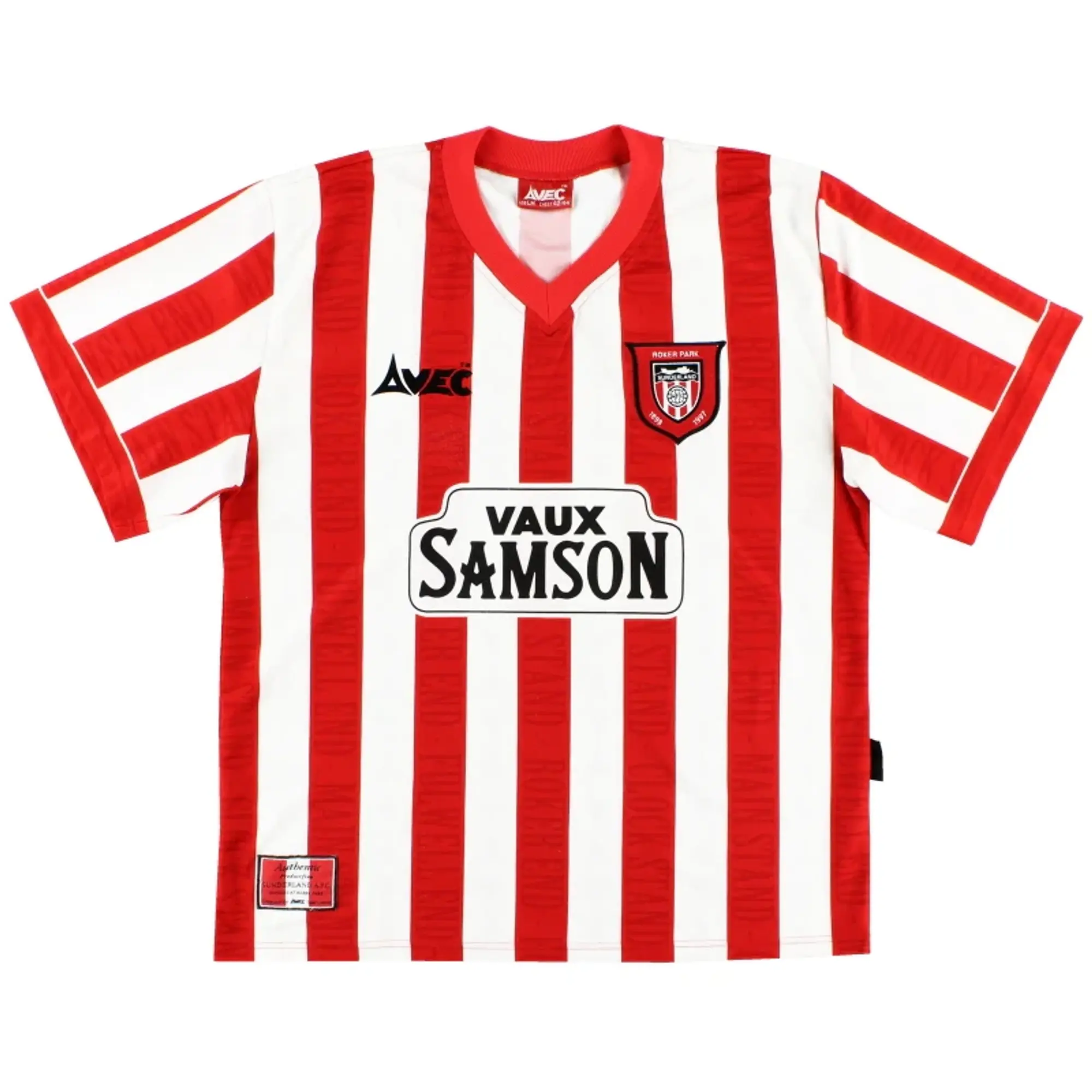 1996-97 Sunderland Avec Home Shirt M - Sunderland / Very Good / Medium