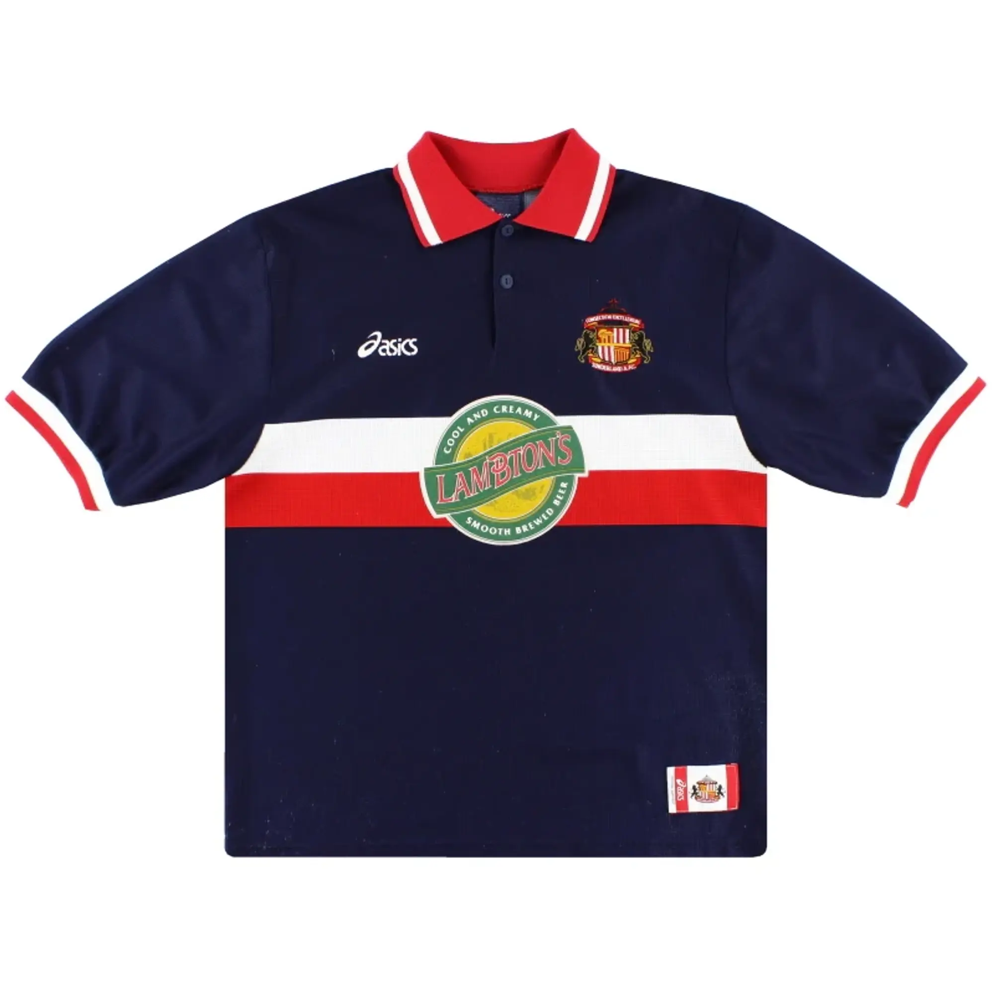 1998-99 Sunderland Asics Away Shirt L - Sunderland / Excellent / Large