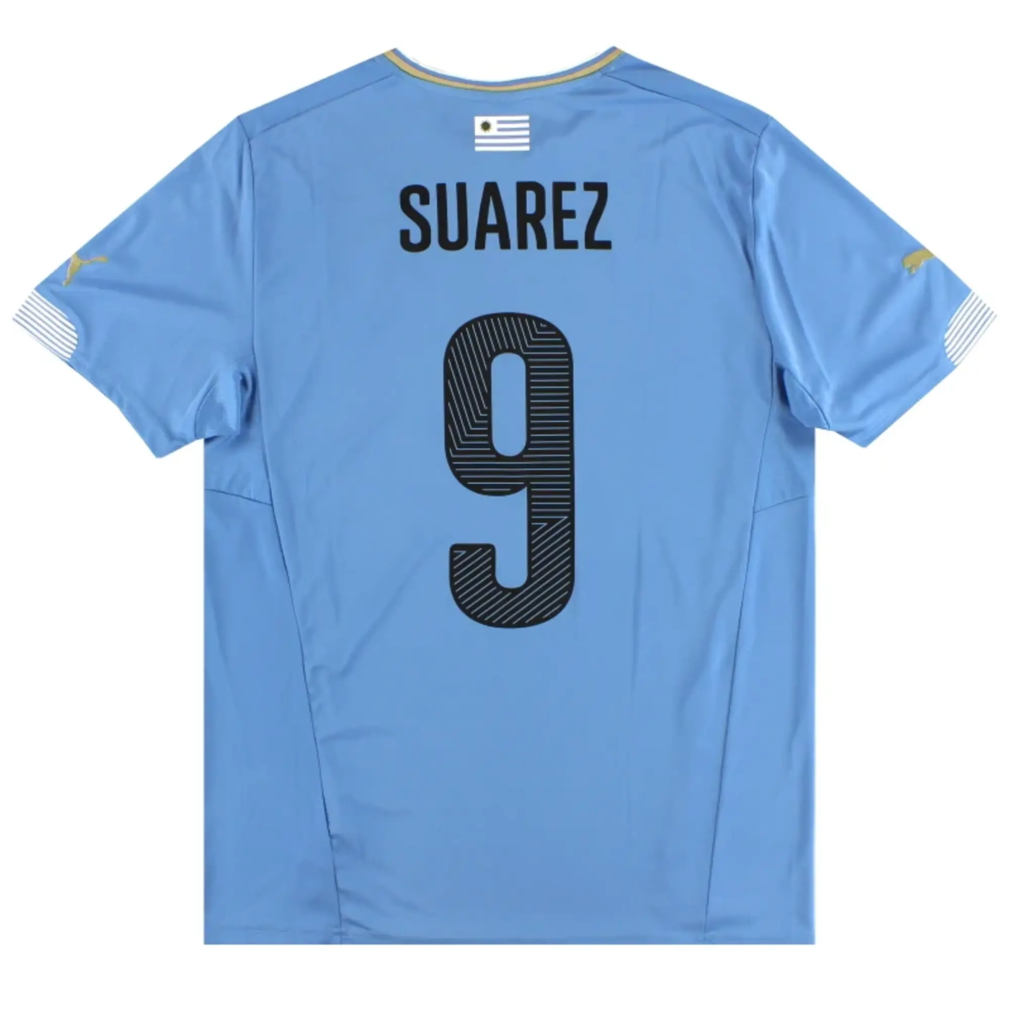 2014-15 Uruguay Puma Home Shirt Suarez #9 *Mint* M - South American / Mint / Medium