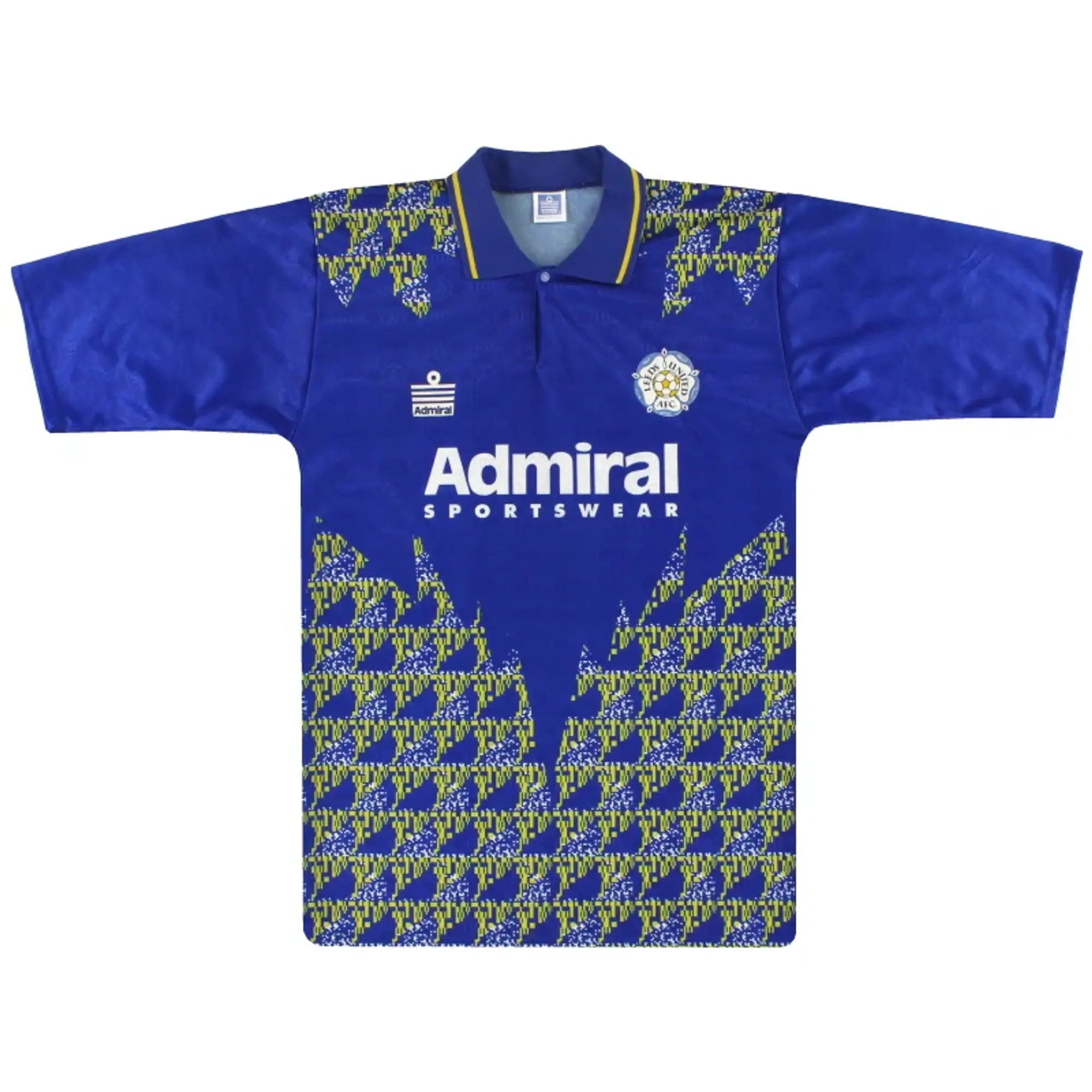 1992-93 Leeds Admiral Away Shirt L - Leeds / Excellent / Large