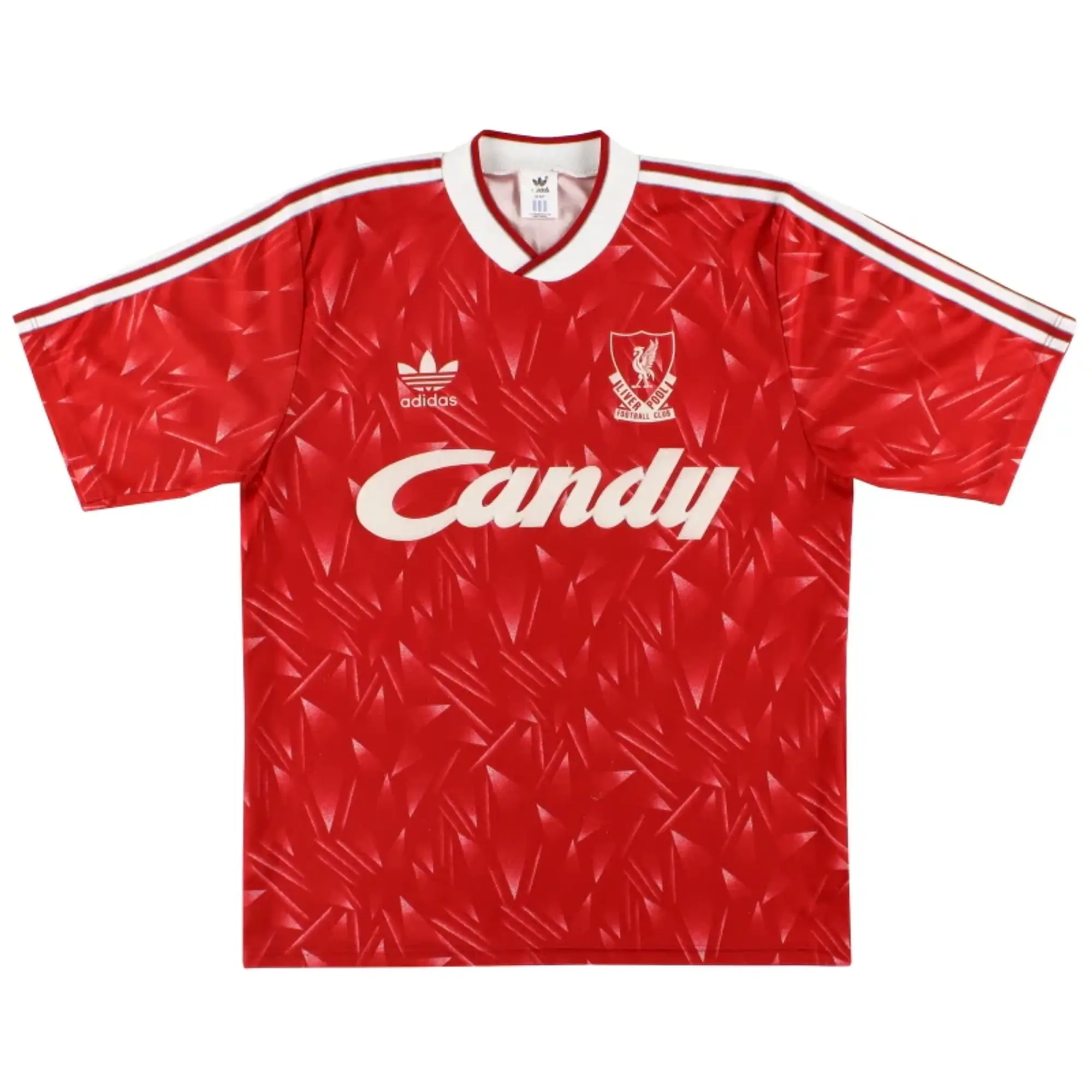 1988-89 Liverpool adidas Home Shirt Y - Liverpool / Excellent / Youth