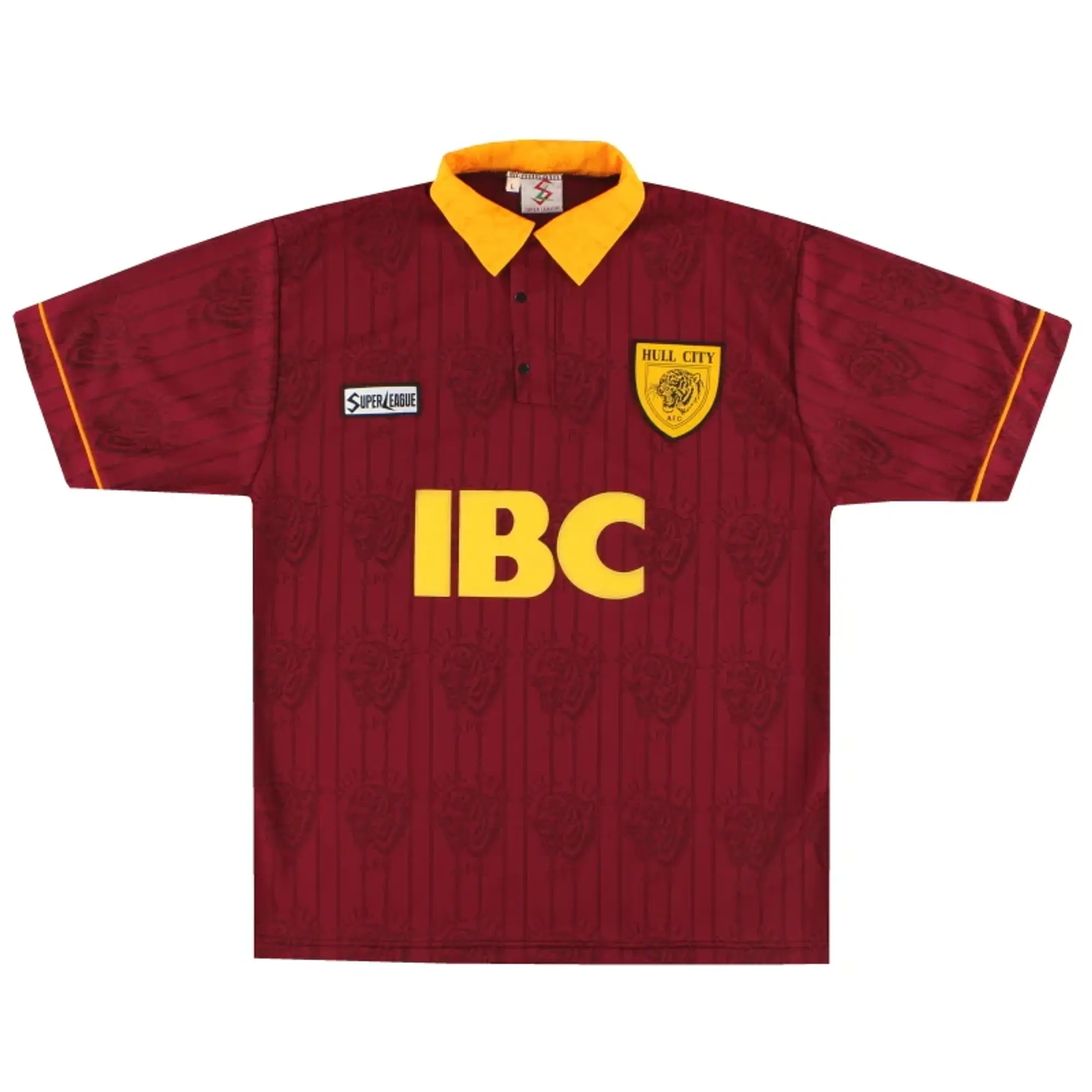 1995-97 Hull City Away Shirt *Mint* L - Hull City / Mint / Large