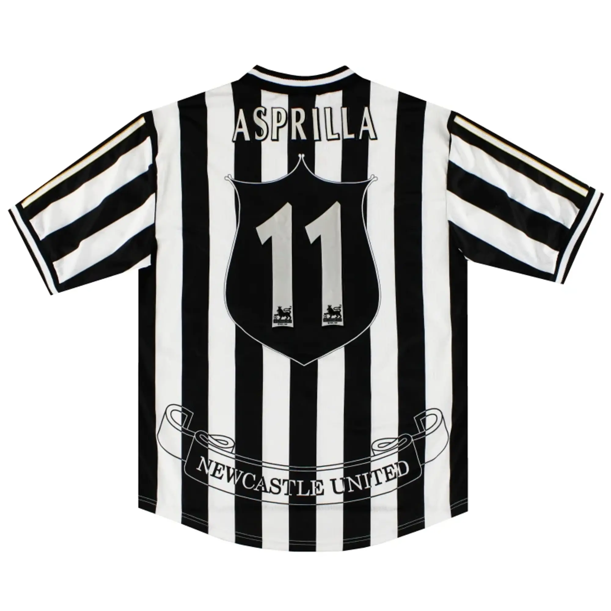 1997-99 Newcastle adidas Home Shirt Asprilla #11 XL - Newcastle United / Excellent / XL