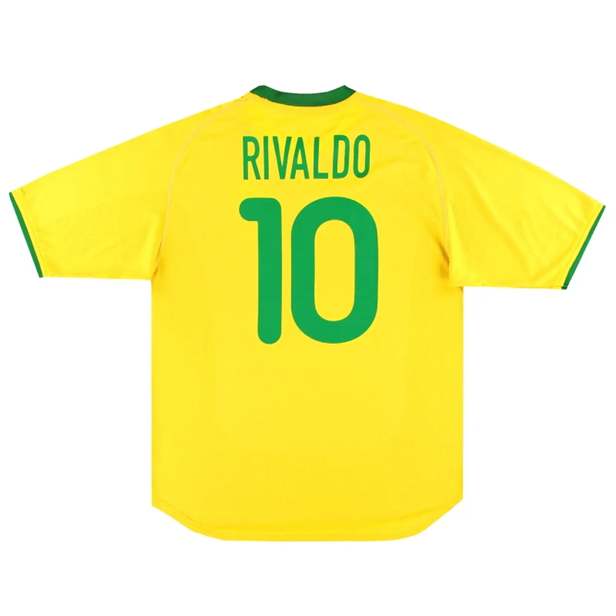 2000-02 Brazil Nike Home Shirt Rivaldo #10 L - Brazil / Excellent / Large