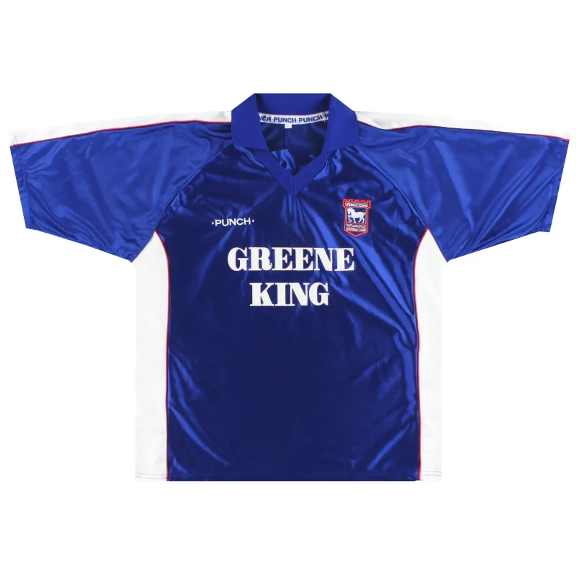 1999-01 Ipswich Punch Home Shirt XXL - Ipswich / Excellent / XXL