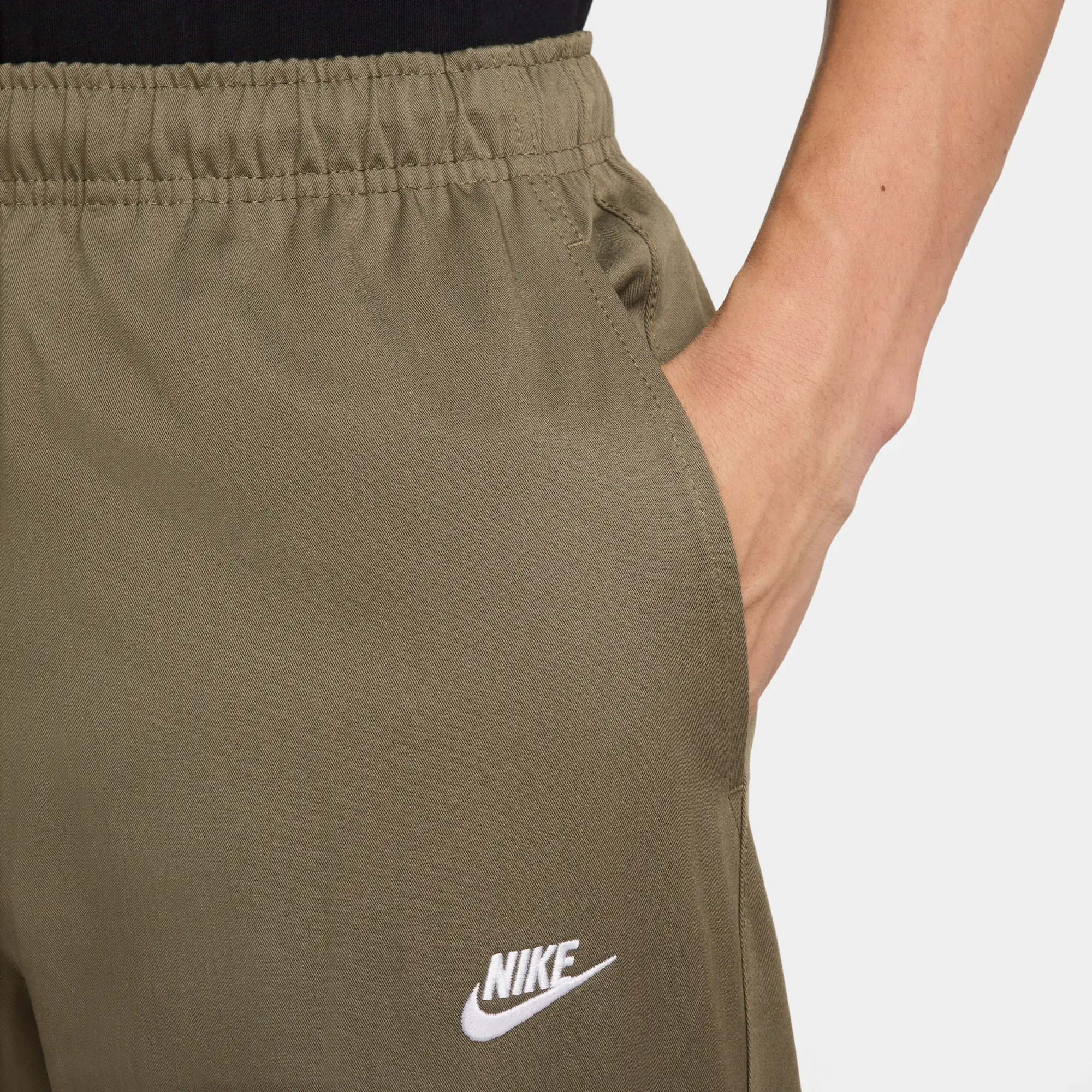 Nike Club Men's Cargo Trousers - Green - Cotton/Polyester/Elastane