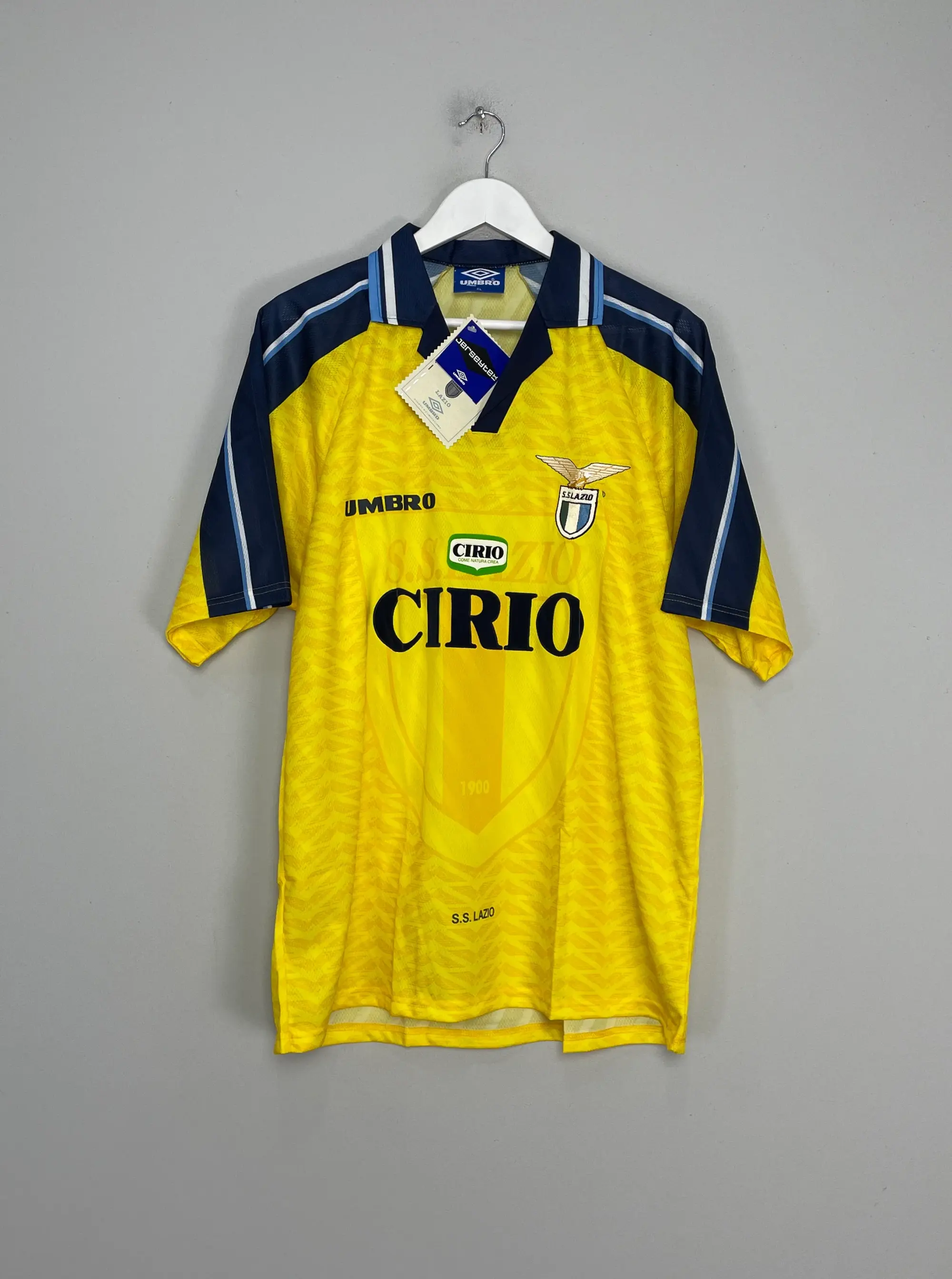 CULT KITS | 1996/98 LAZIO *BNWT* AWAY SHIRT (MULTIPLE SIZES) UMBRO, Large / Lazio / 1996