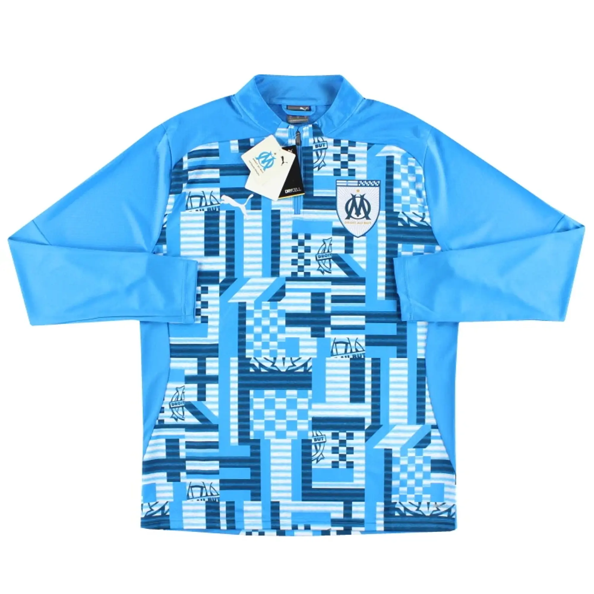 2024-25 Marseille Puma Pre-Match 1/4 Zip Training Top *BNIB* - Olympique Marseille / BNIB / XL