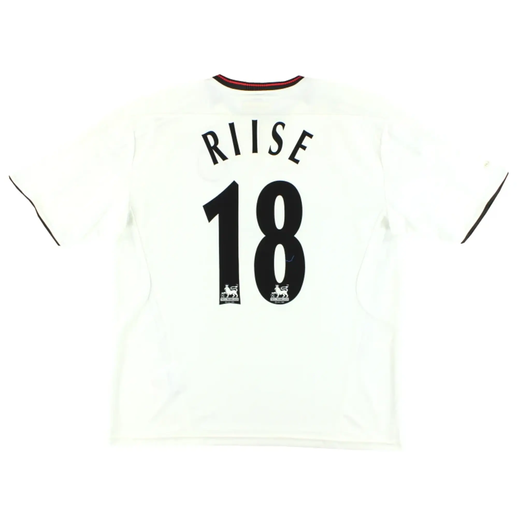 2003-05 Liverpool Reebok 'Signed' Away Shirt Riise #18 L - Liverpool / Very Good / Large