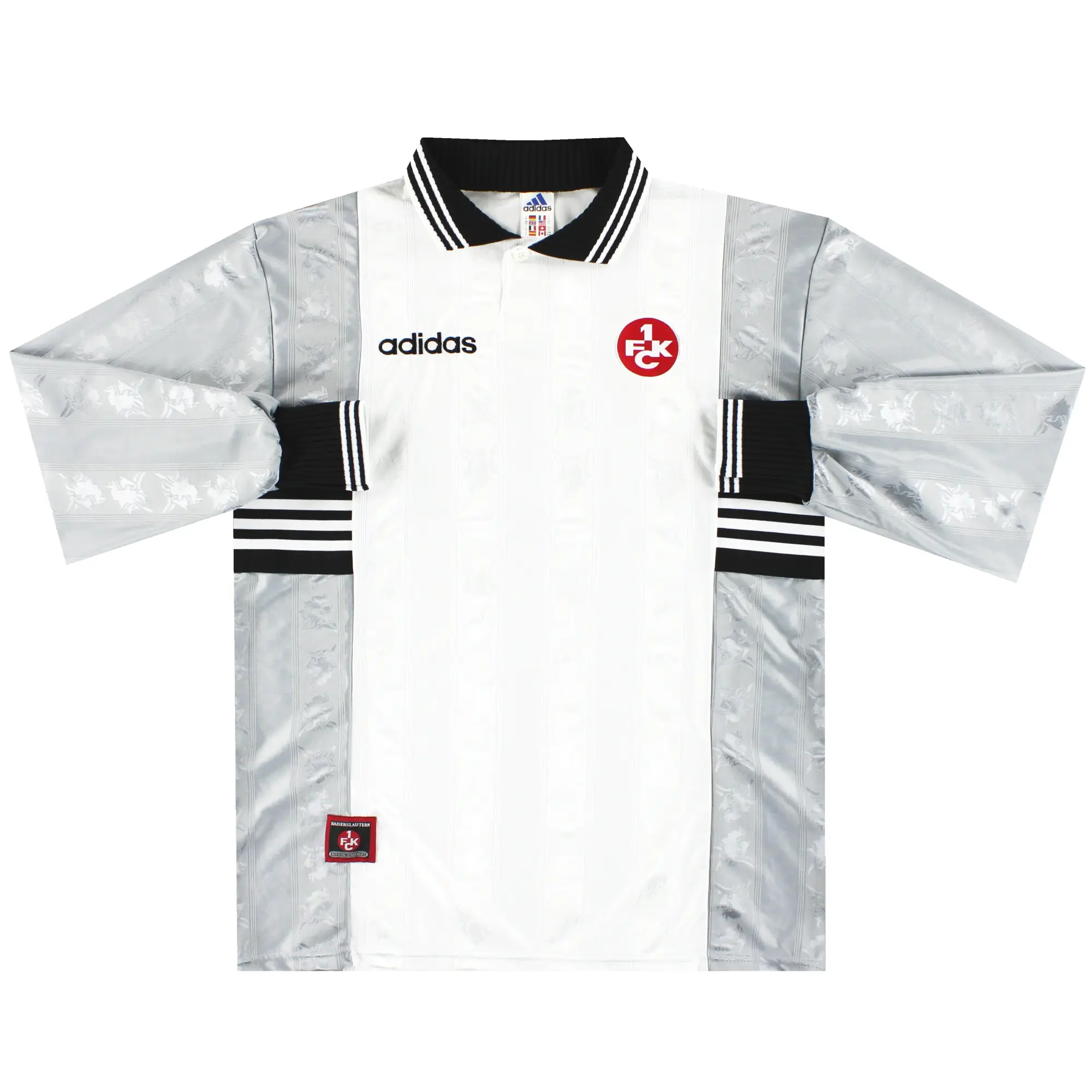 1997-98 Kaiserslautern adidas Away Shirt L/S XL - Other German Clubs / Excellent / XL