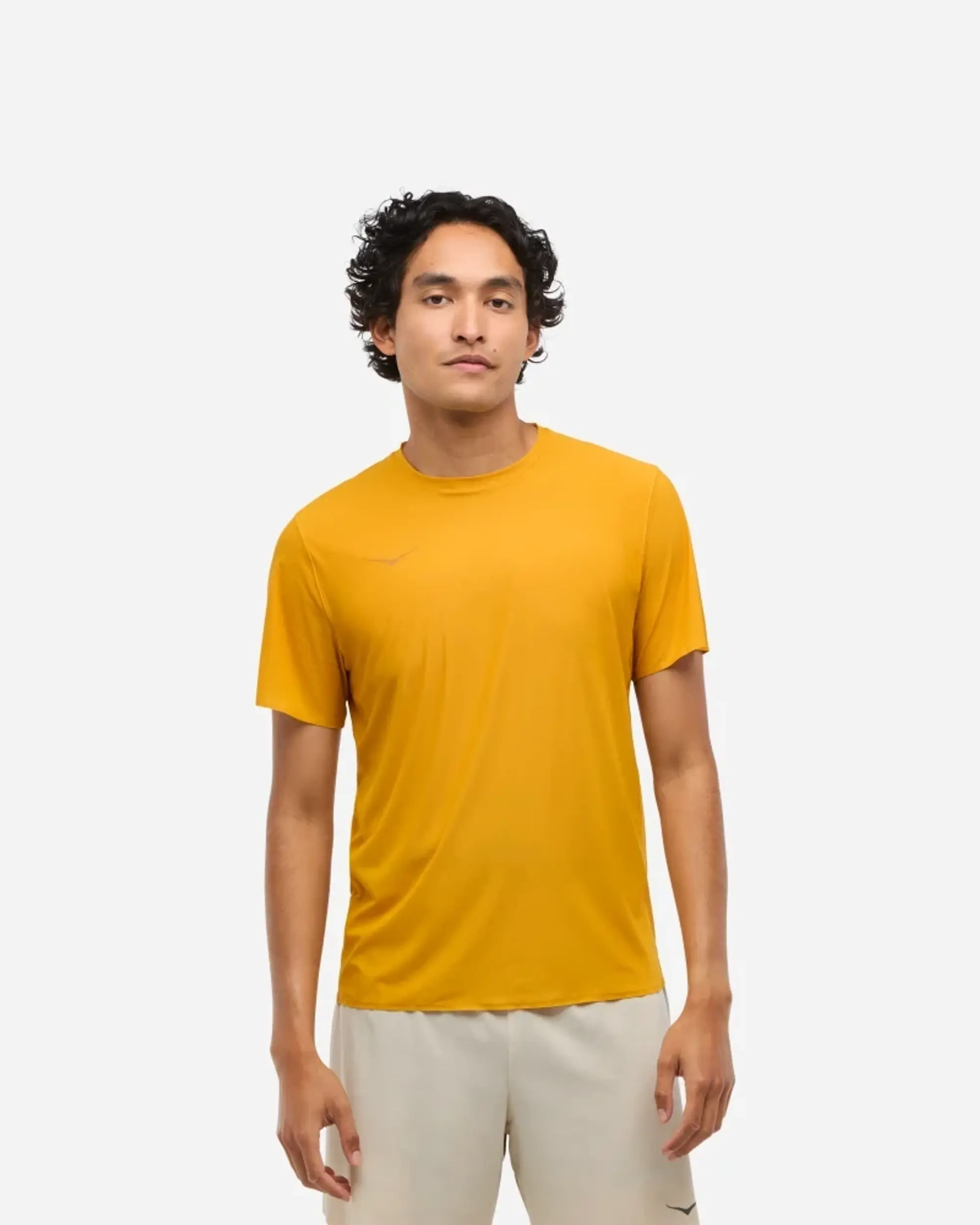 Hoka Men's Airolite Run Top In Varsity Yellow