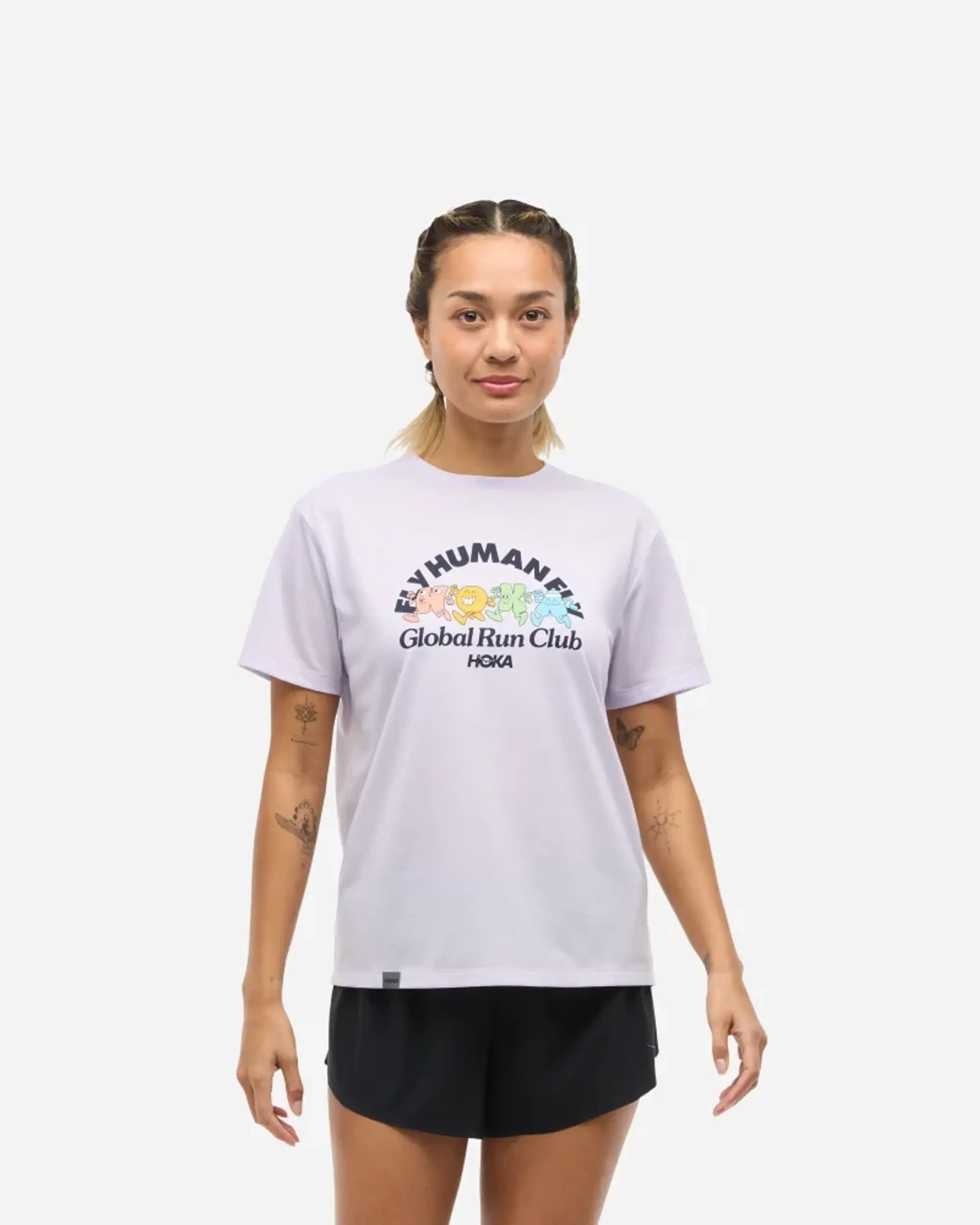 Hoka Women's Glidetech Short Sleeve In Global Run Day