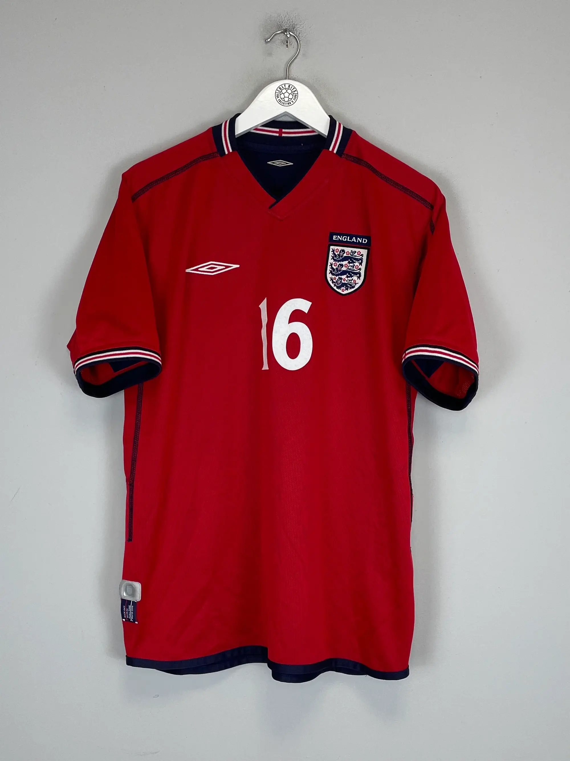 2002/04 ENGLAND KING #16 AWAY SHIRT (M) UMBRO | Cult Kits