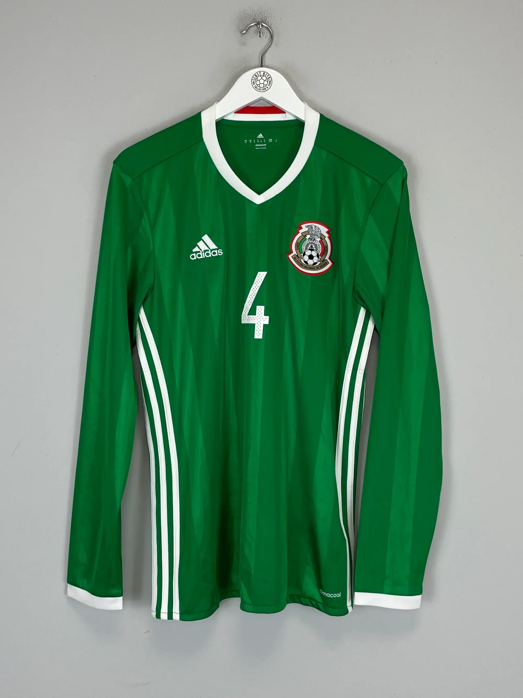 2016/17 MEXICO R.MARQUEZ #4 L/S HOME SHIRT (M) ADIDAS | Cult Kits