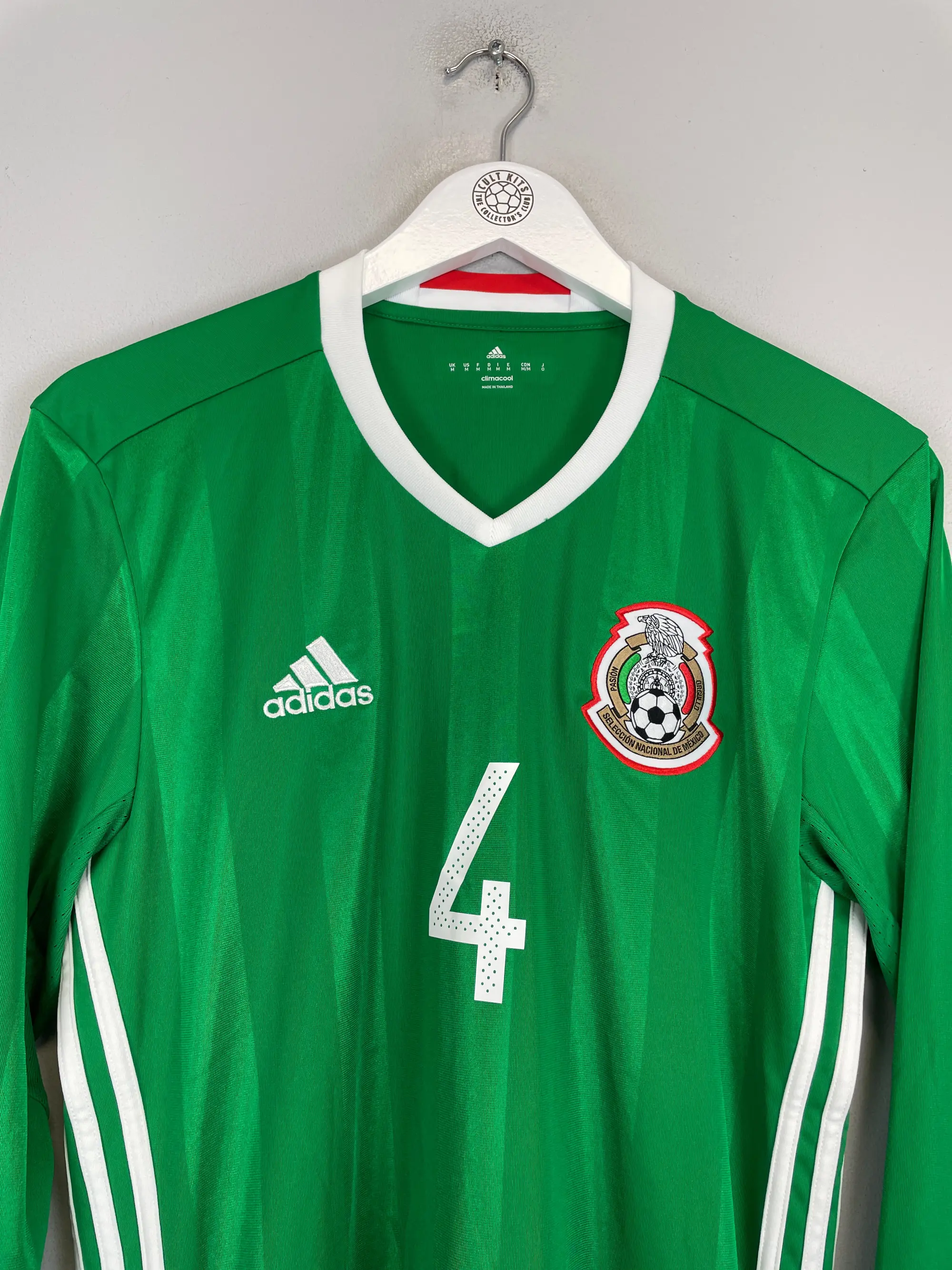 2016/17 MEXICO R.MARQUEZ #4 L/S HOME SHIRT (M) ADIDAS | Cult Kits