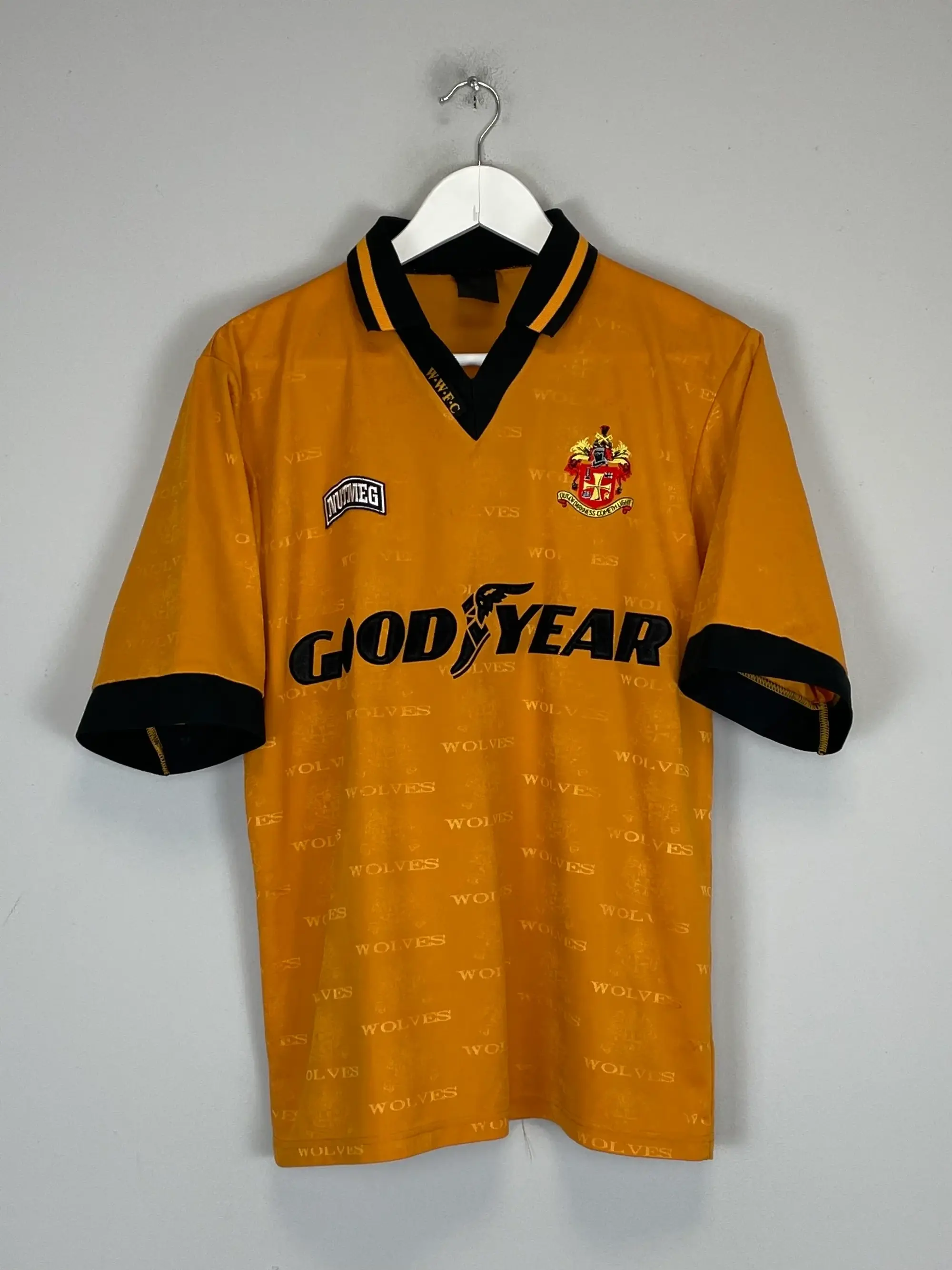 CULT KITS - 1995/96 WOLVES HOME SHIRT (M) NUTMEG