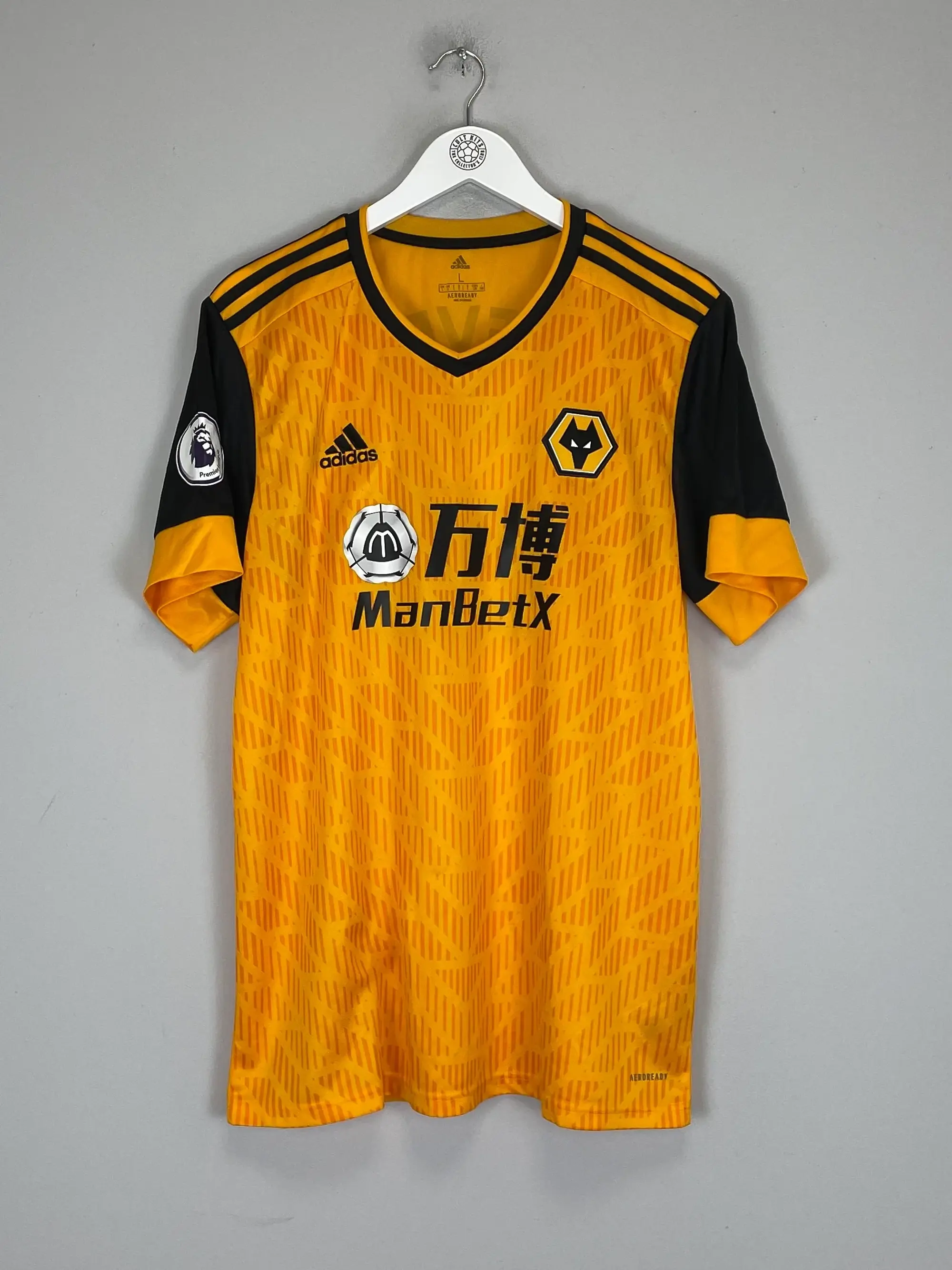 CULT KITS - 2019/20 WOLVES NEVES #8 HOME SHIRT (L) ADIDAS