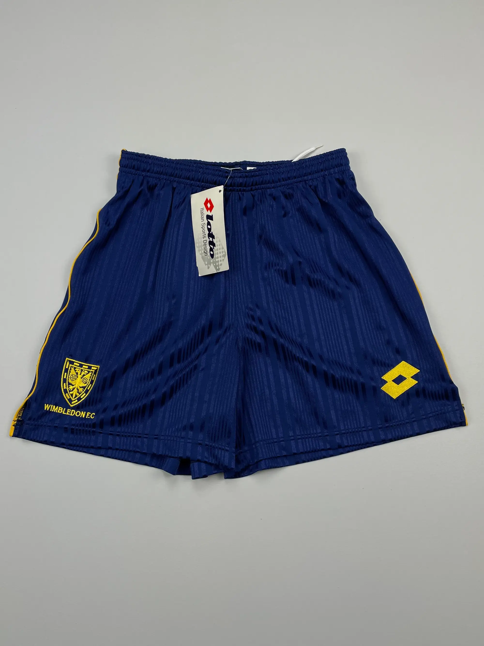 CULT KITS - 1996/97 WIMBLEDON *BNWT* HOME SHORTS (XL) LOTTO