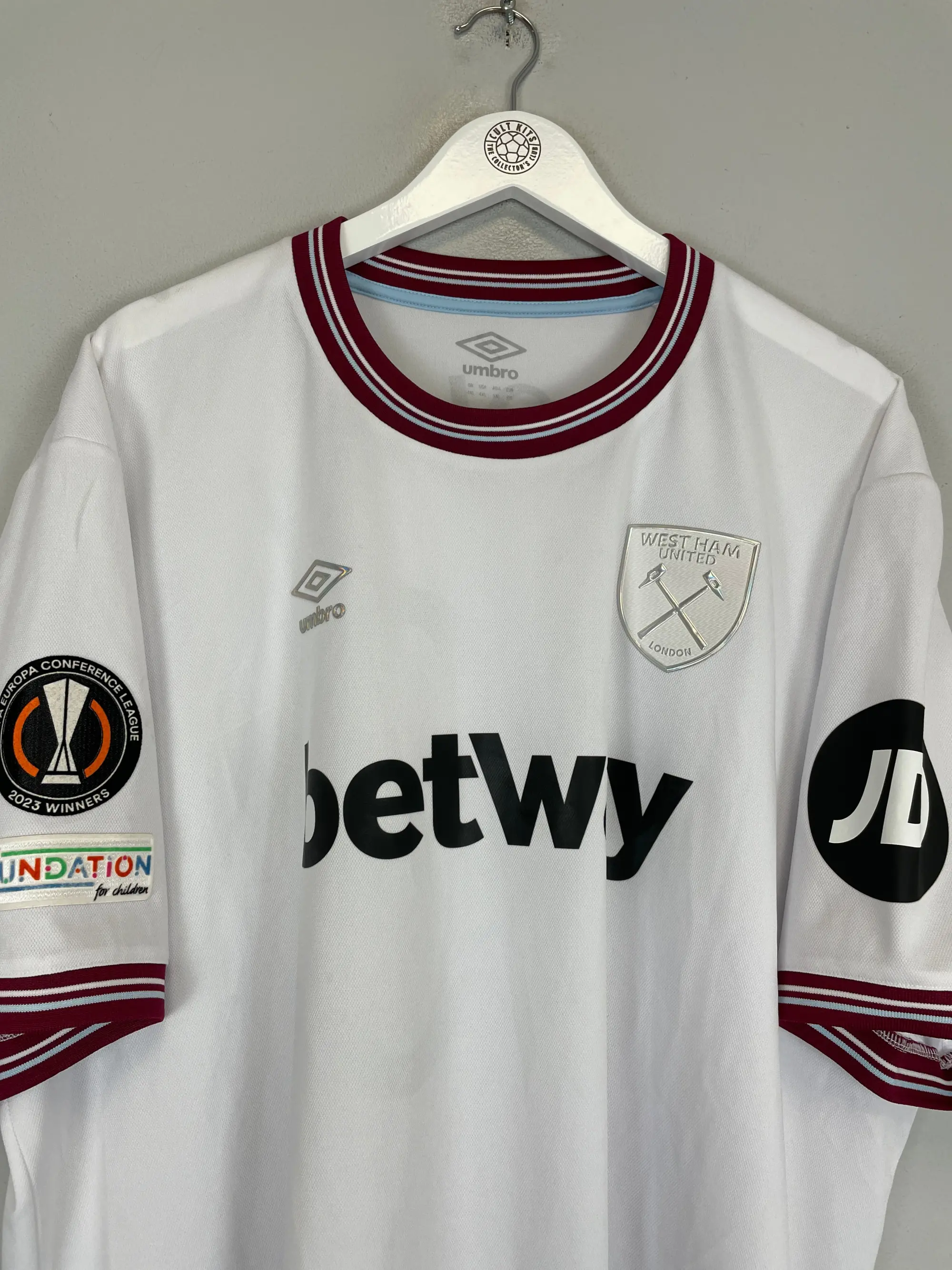 CULT KITS - 2023/24 WEST HAM L.PAQUETA #10 AWAY SHIRT (XXXXL) UMBRO