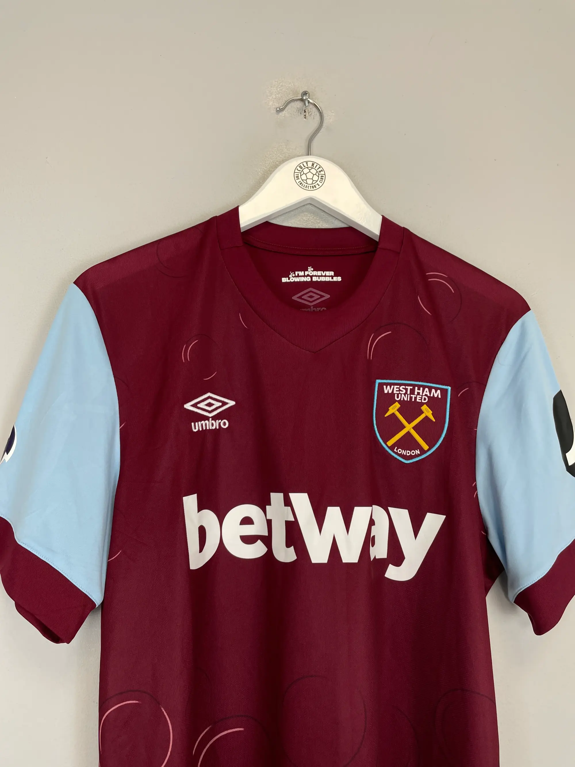 CULT KITS - 2023/24 WEST HAM L.PAQUETA #10 *BNWT* HOME SHIRT (L) UMBRO