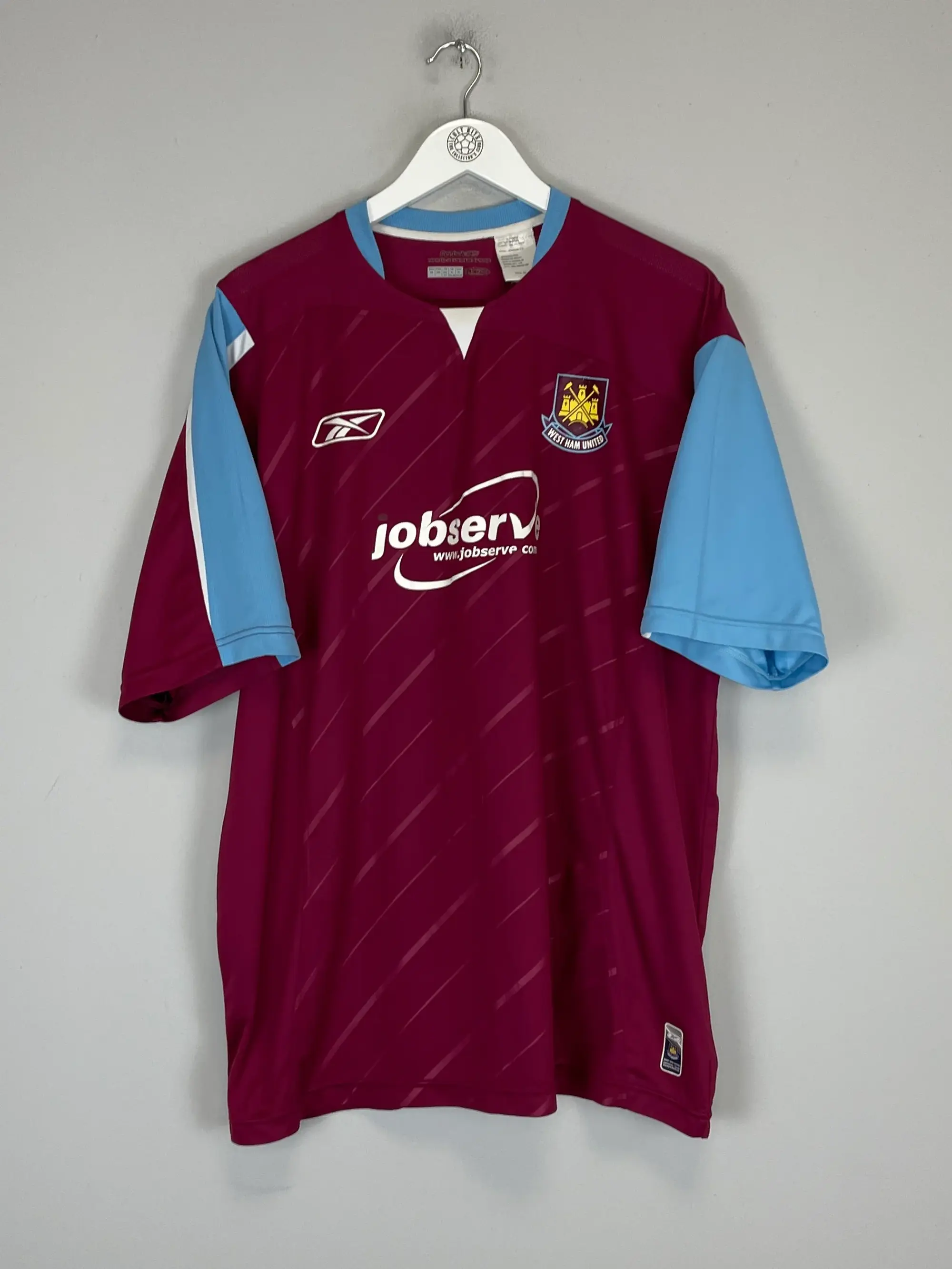 CULT KITS - 2005/07 WEST HAM TEVEZ #32 HOME SHIRT (XL) REEBOK