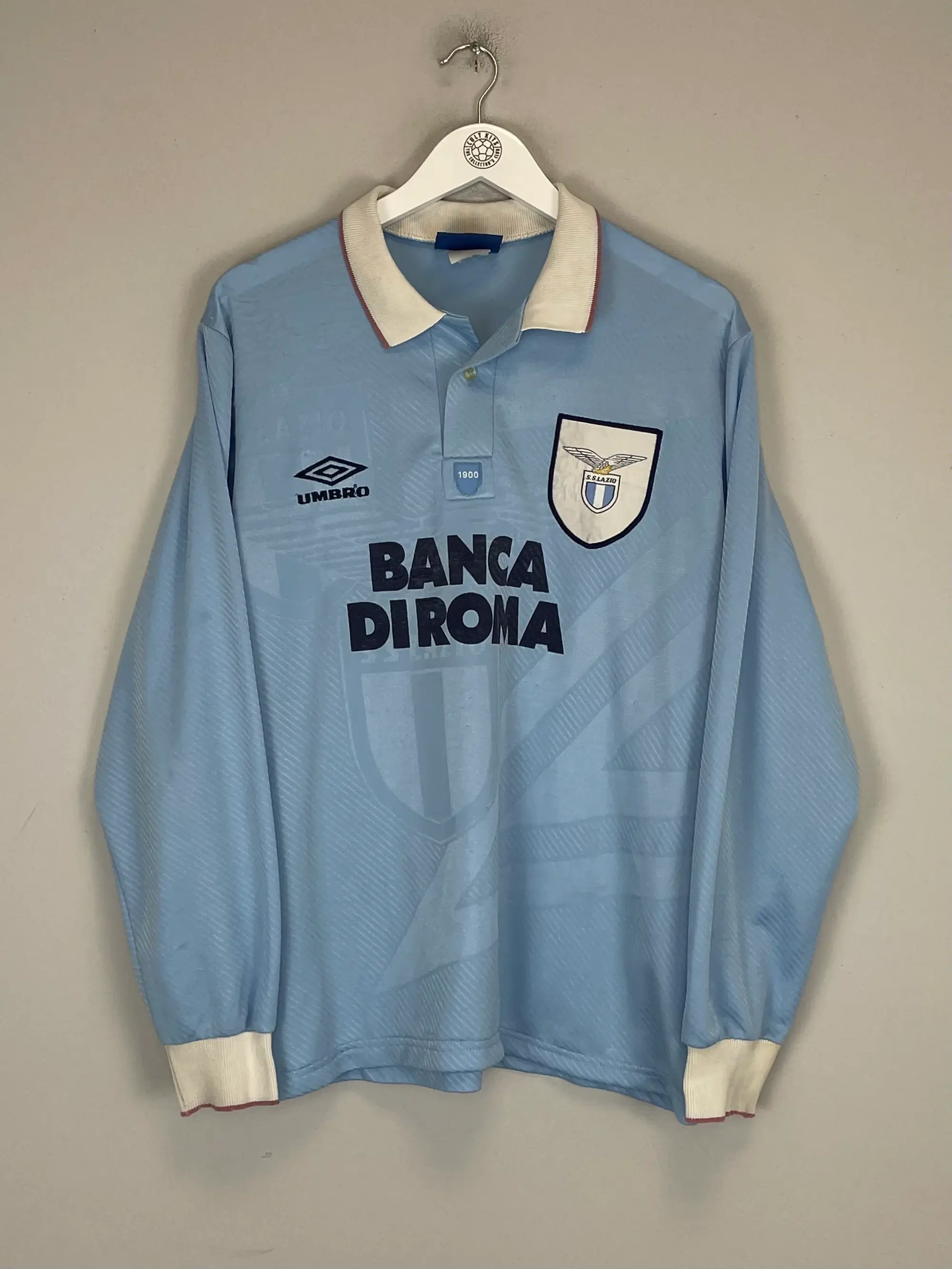 1993/95 LAZIO #10 L/S HOME SHIRT (L) UMBRO | Cult Kits