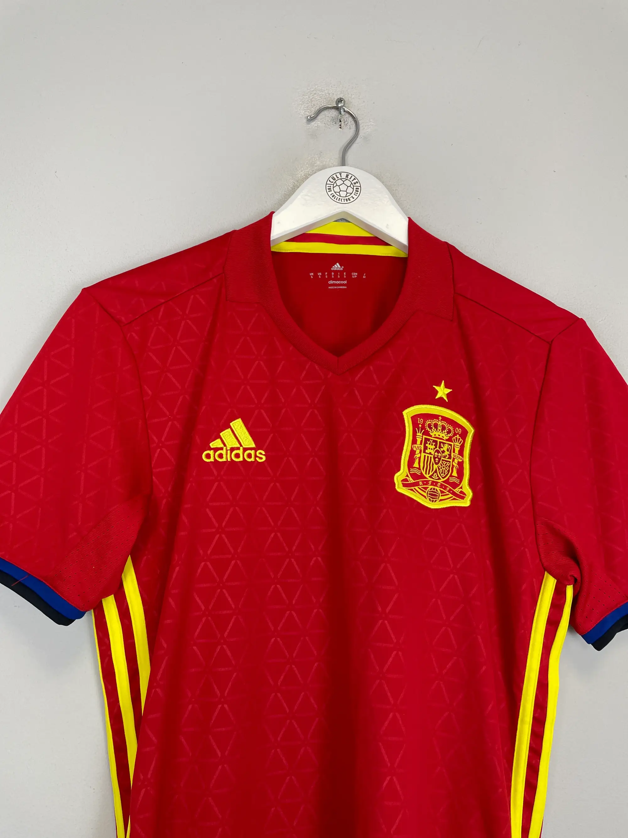 CULT KITS - 2016/17 SPAIN HOME SHIRT (S) ADIDAS
