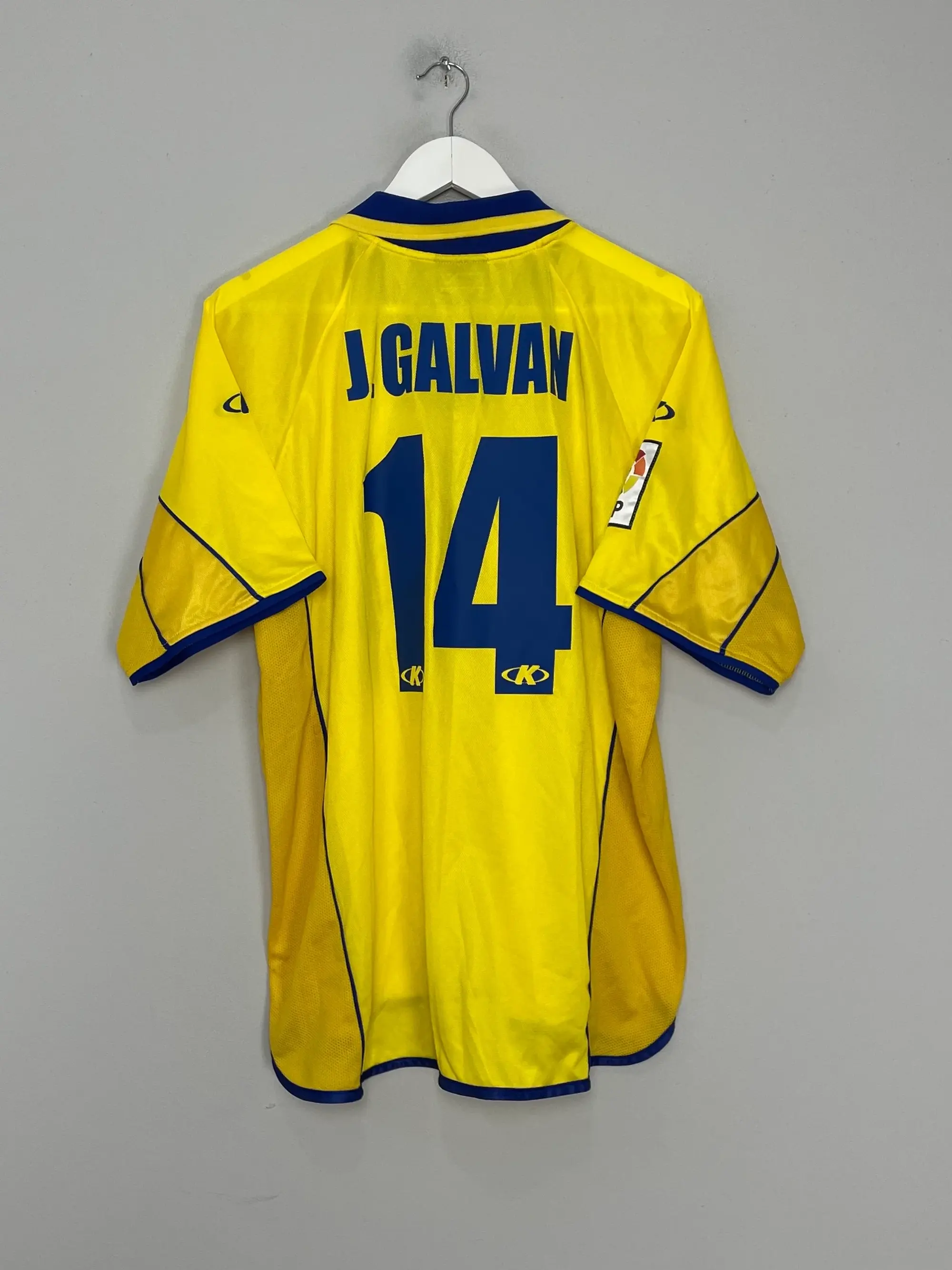CULT KITS - 2002/03 VILLARREAL J.GALVAN #14 HOME SHIRT (L) KELME