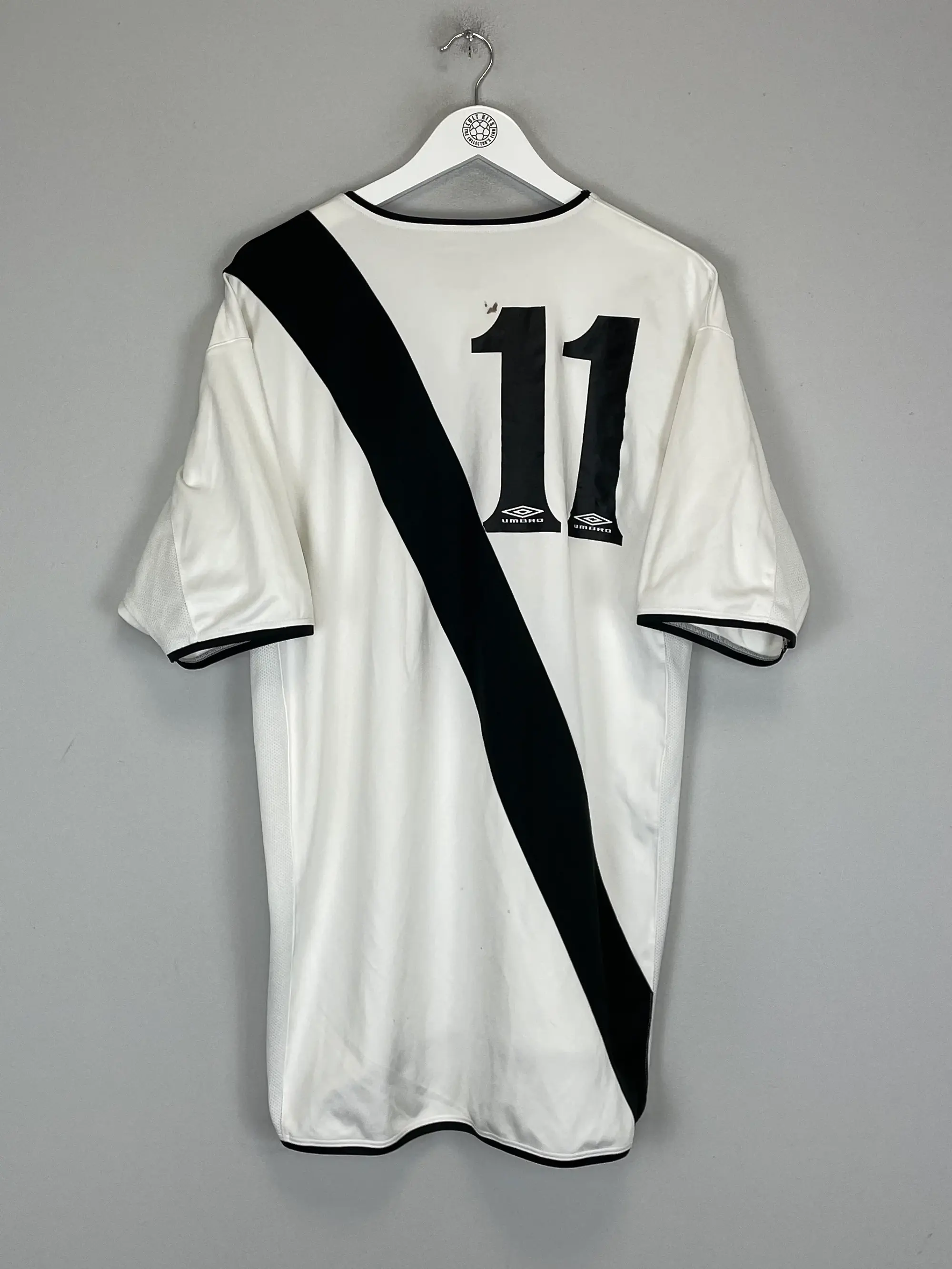 CULT KITS - 2003/04 VASCO DA GAMA #11 HOME SHIRT (XL) UMBRO