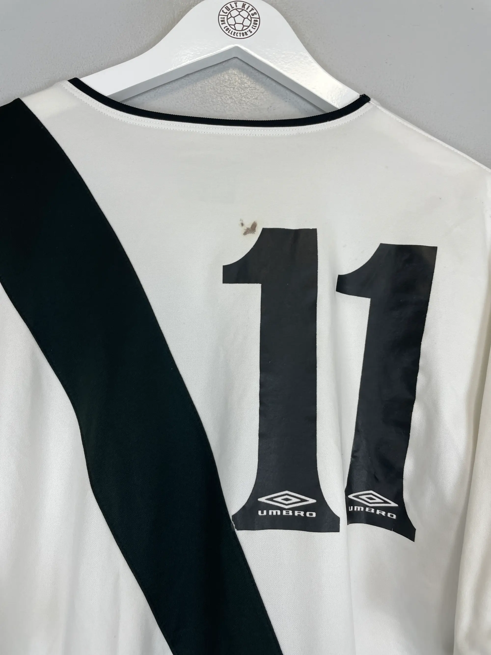 CULT KITS - 2003/04 VASCO DA GAMA #11 HOME SHIRT (XL) UMBRO