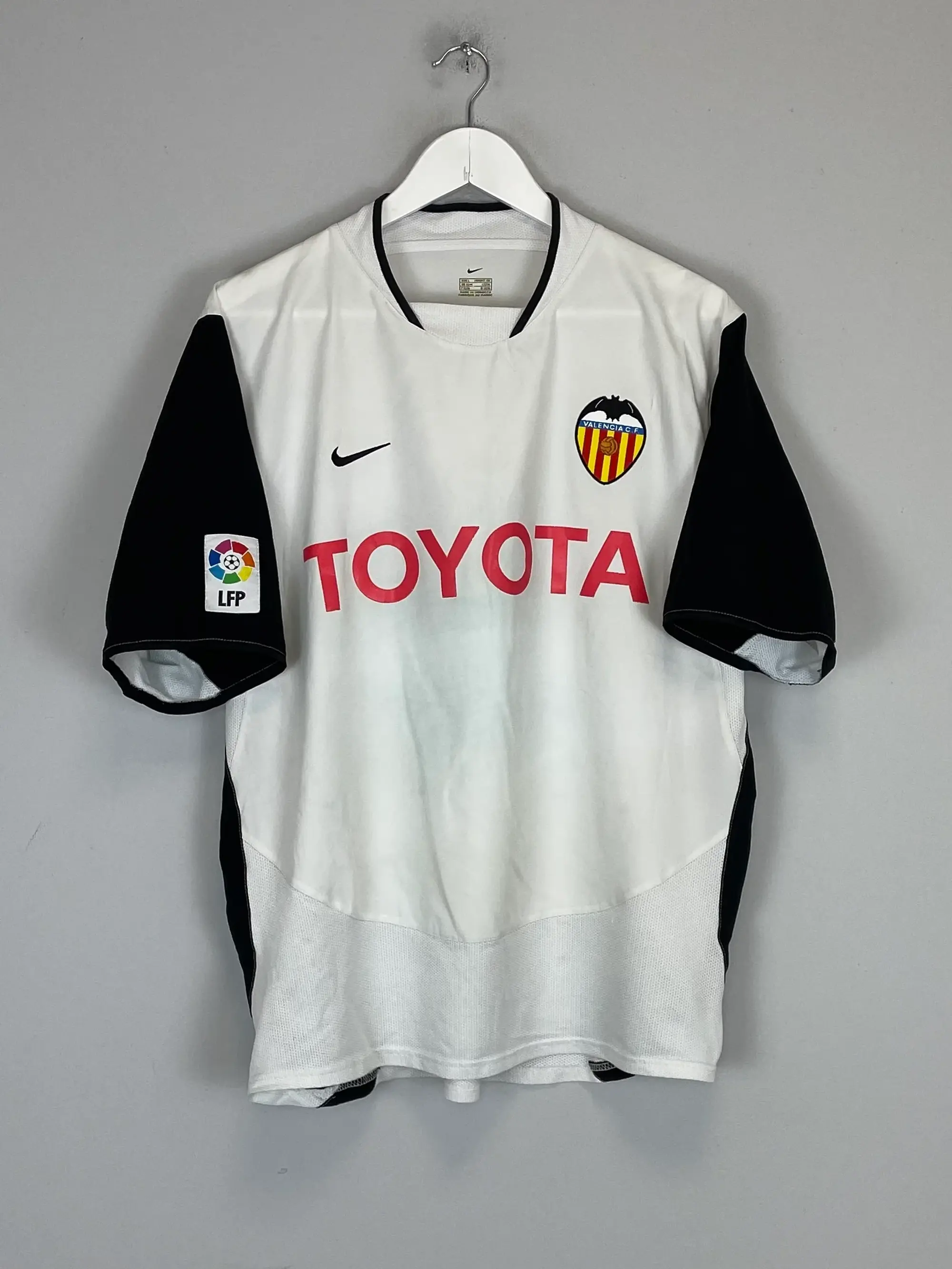 CULT KITS - 2003/04 VALENCIA MISTA #20 HOME SHIRT (L) NIKE