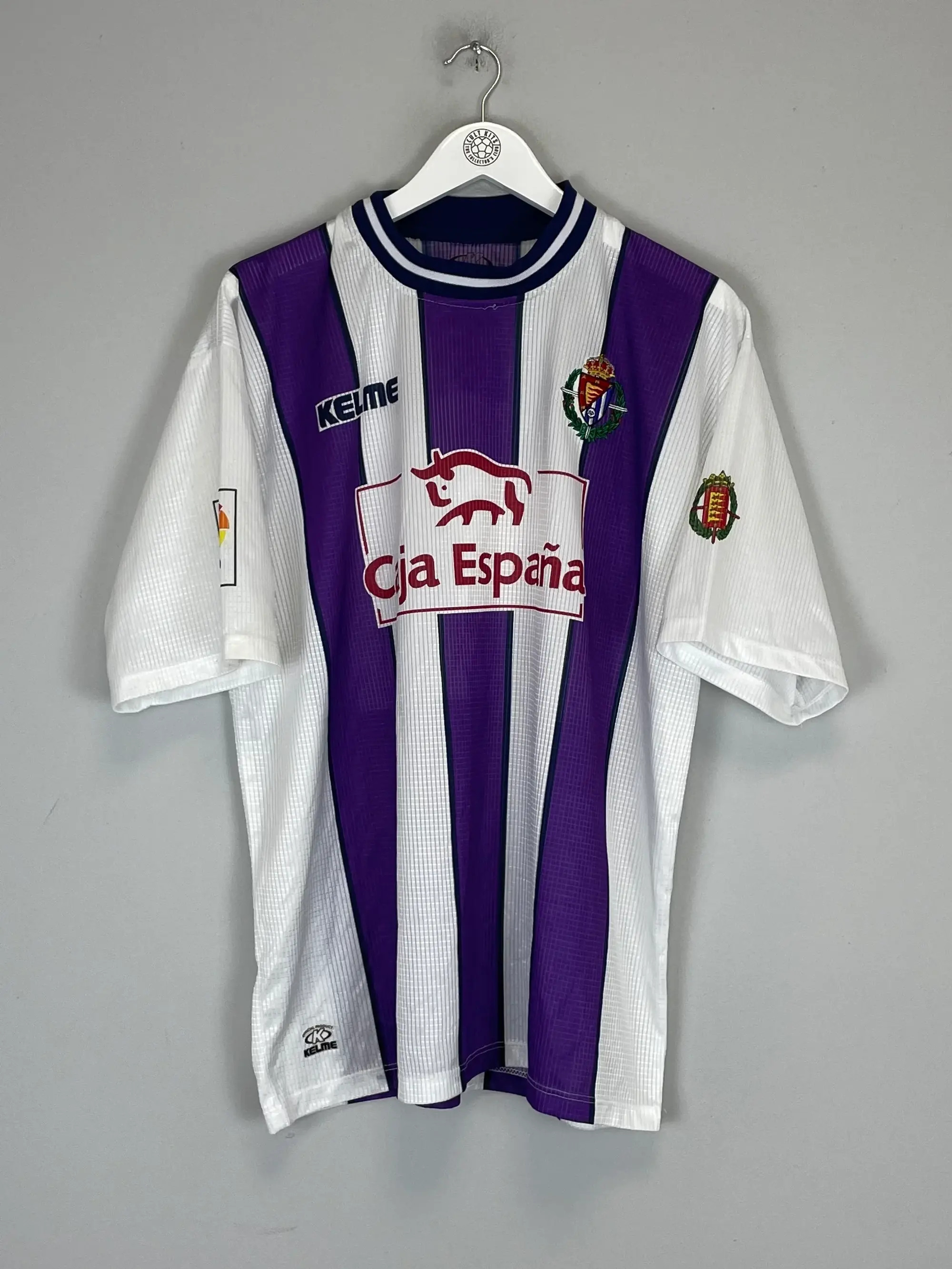 Cult Kits - 1999/01 REAL VALLADOLID HOME SHIRT (XL) KELME