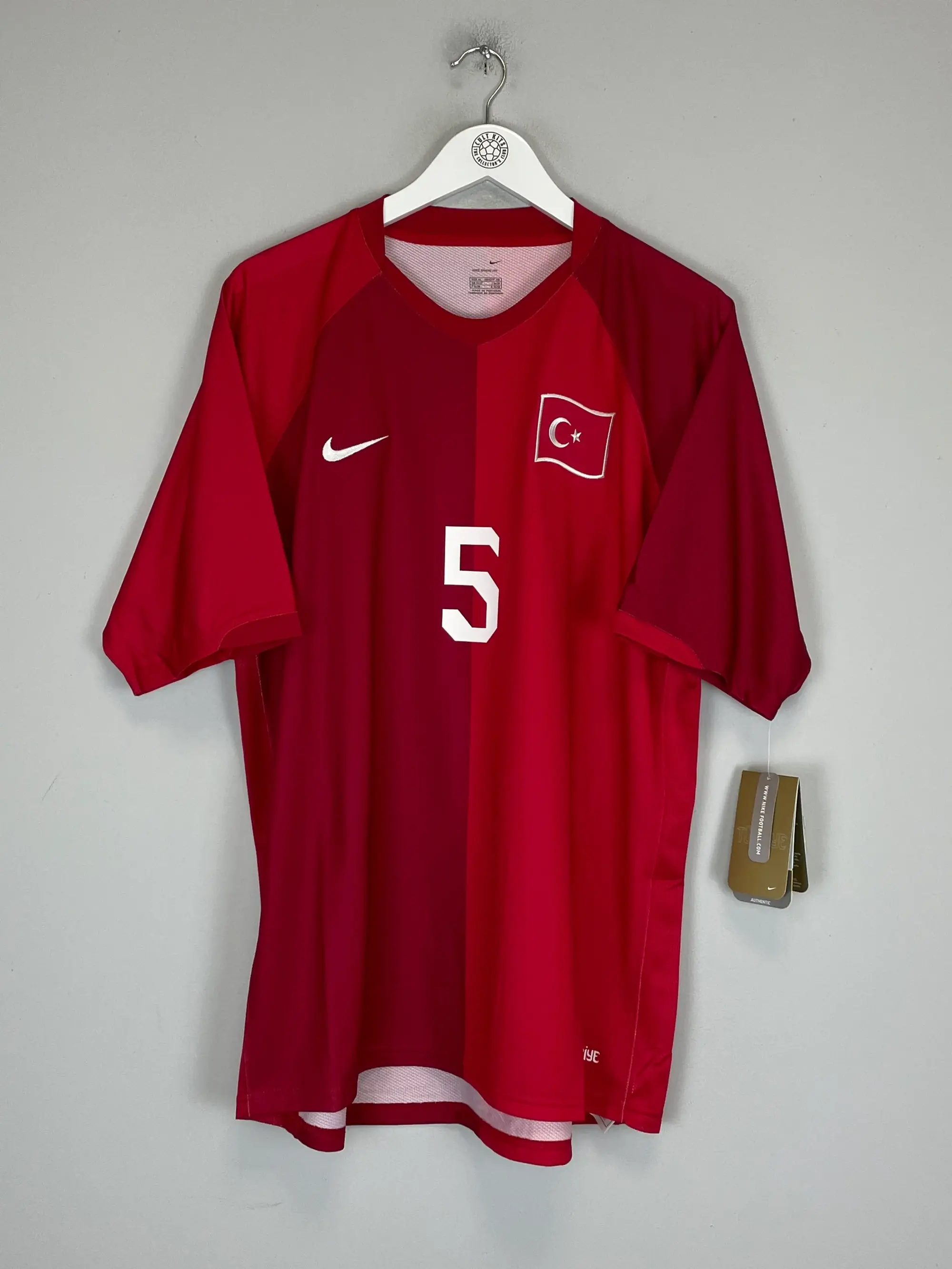 2006/07 TURKEY TUGAY #5 *BNWT* HOME SHIRT (XL) NIKE | Cult Kits