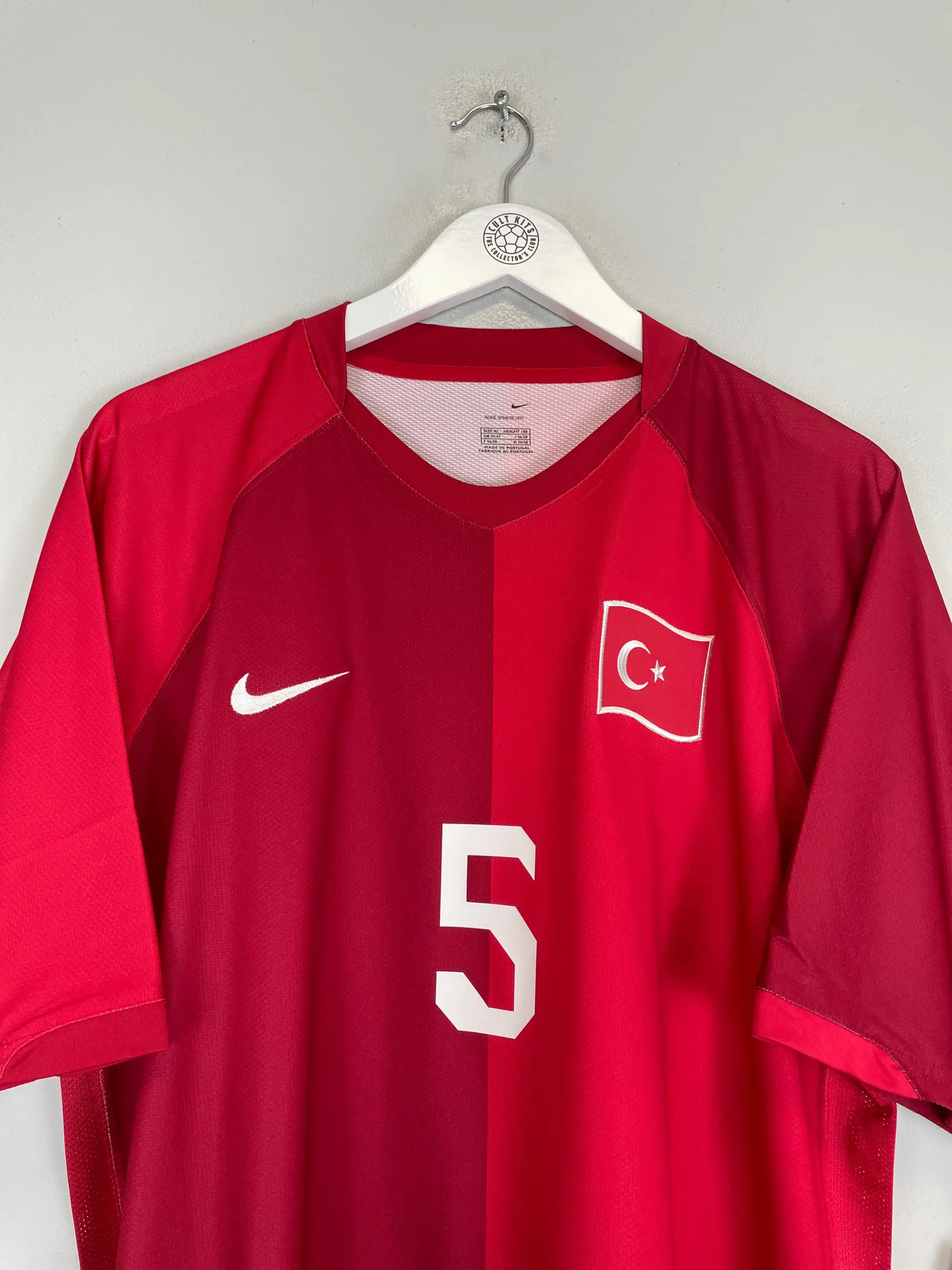 2006/07 TURKEY TUGAY #5 *BNWT* HOME SHIRT (XL) NIKE | Cult Kits