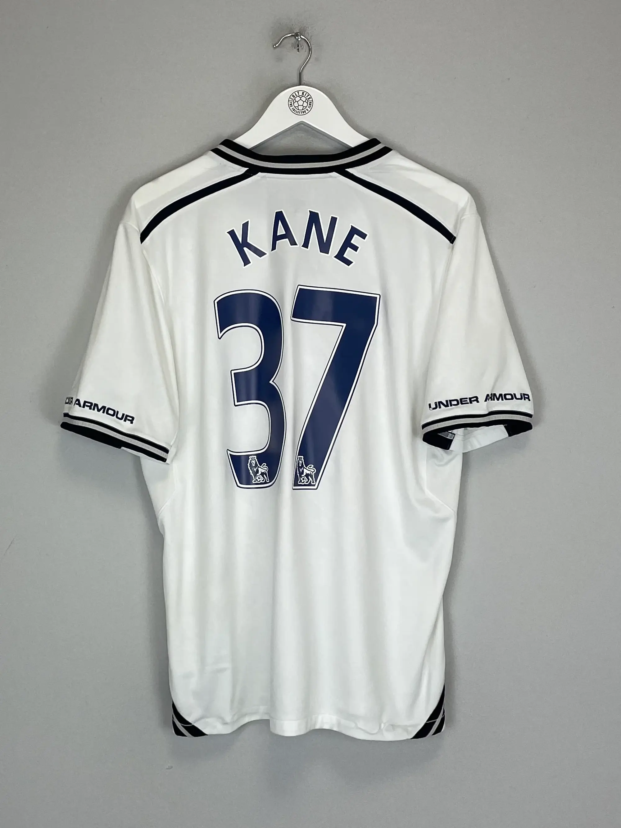 CULT KITS - 2013/14 TOTTENHAM KANE #37 HOME SHIRT (M) UNDER ARMOUR