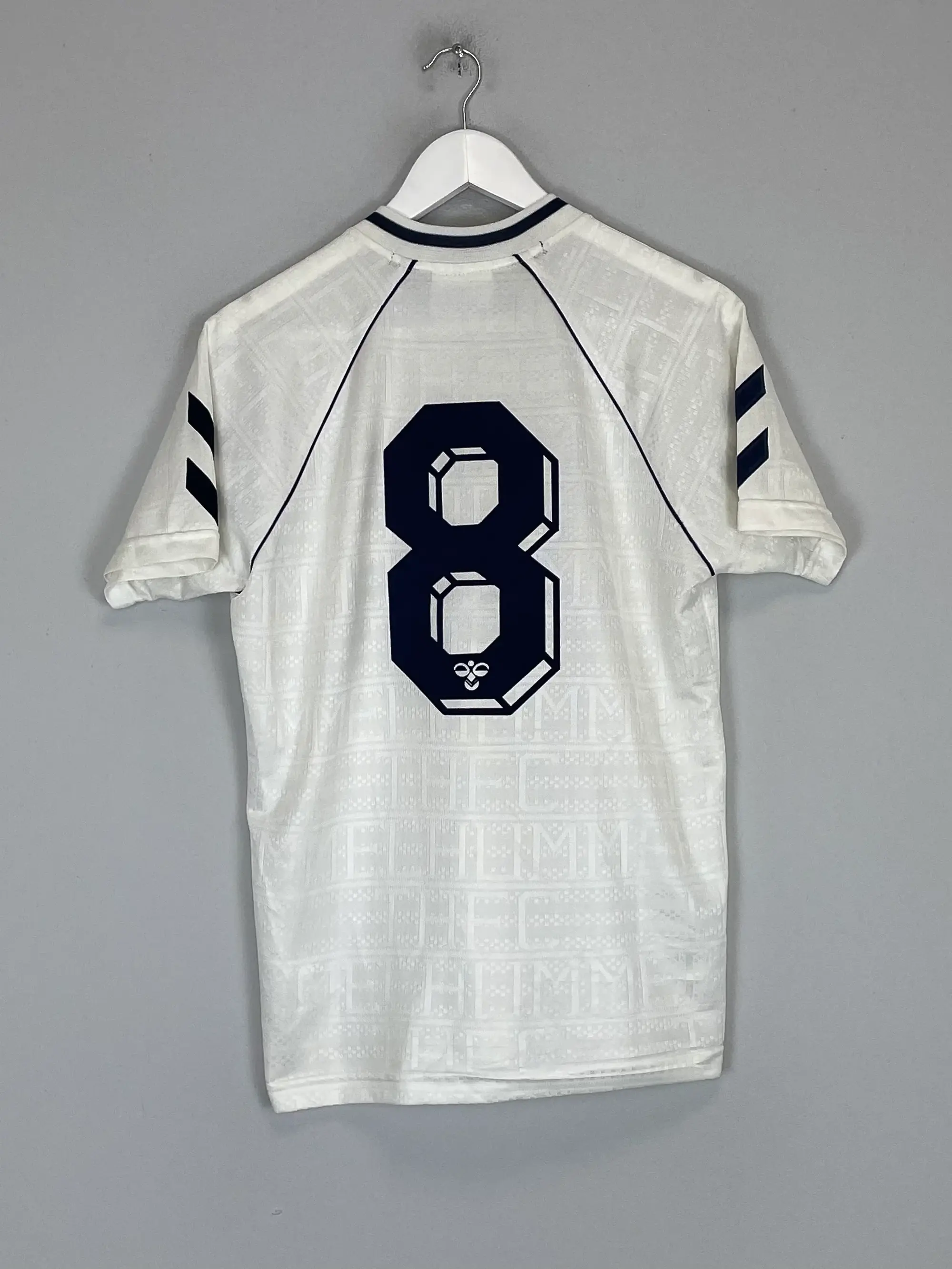 CULT KITS - 1989/91 TOTTENHAM #8 (GASCOIGNE) HOME SHIRT (S) HUMMEL