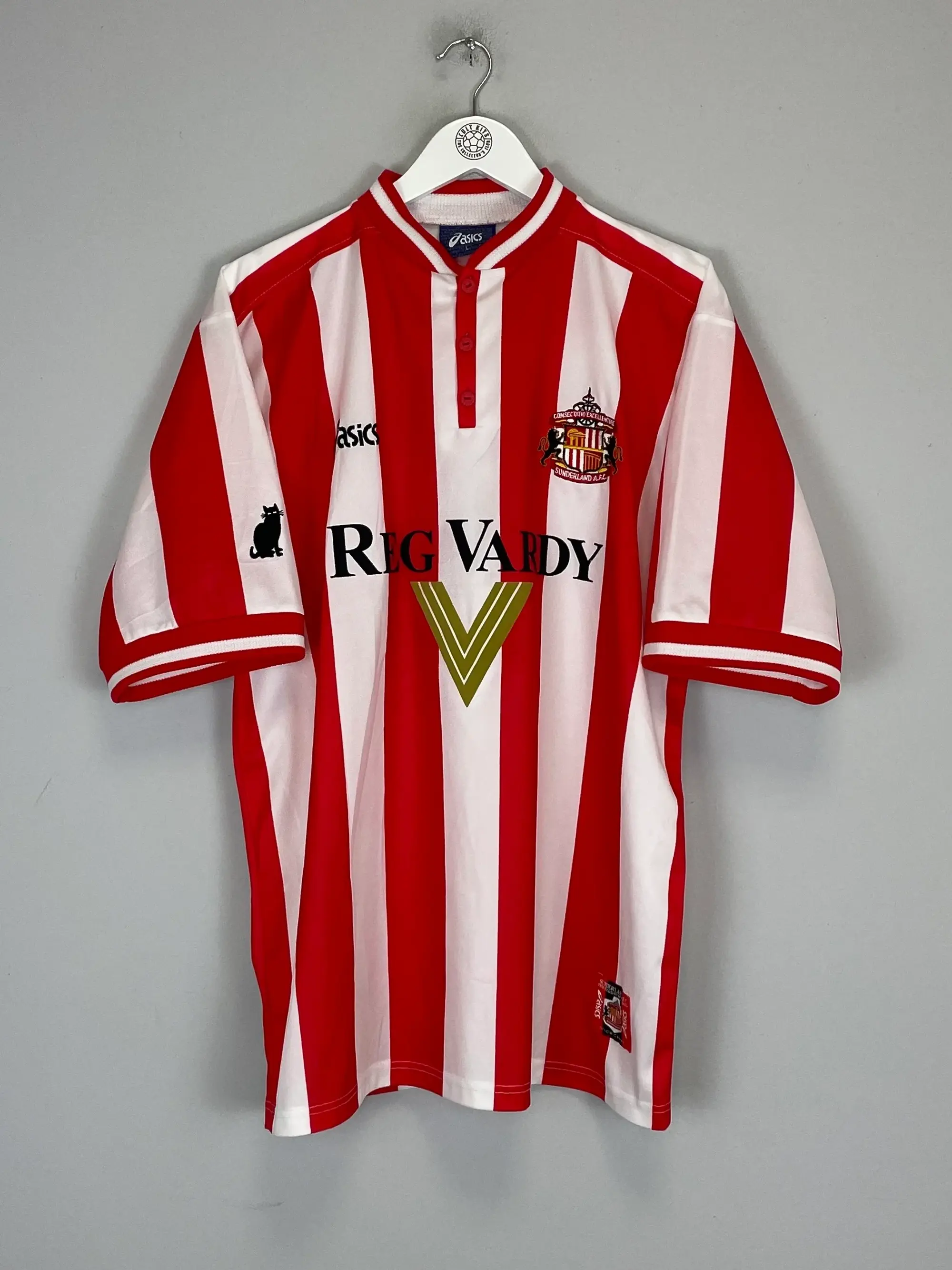Cult Kits - 1999/00 SUNDERLAND HOME SHIRT (L) ASICS