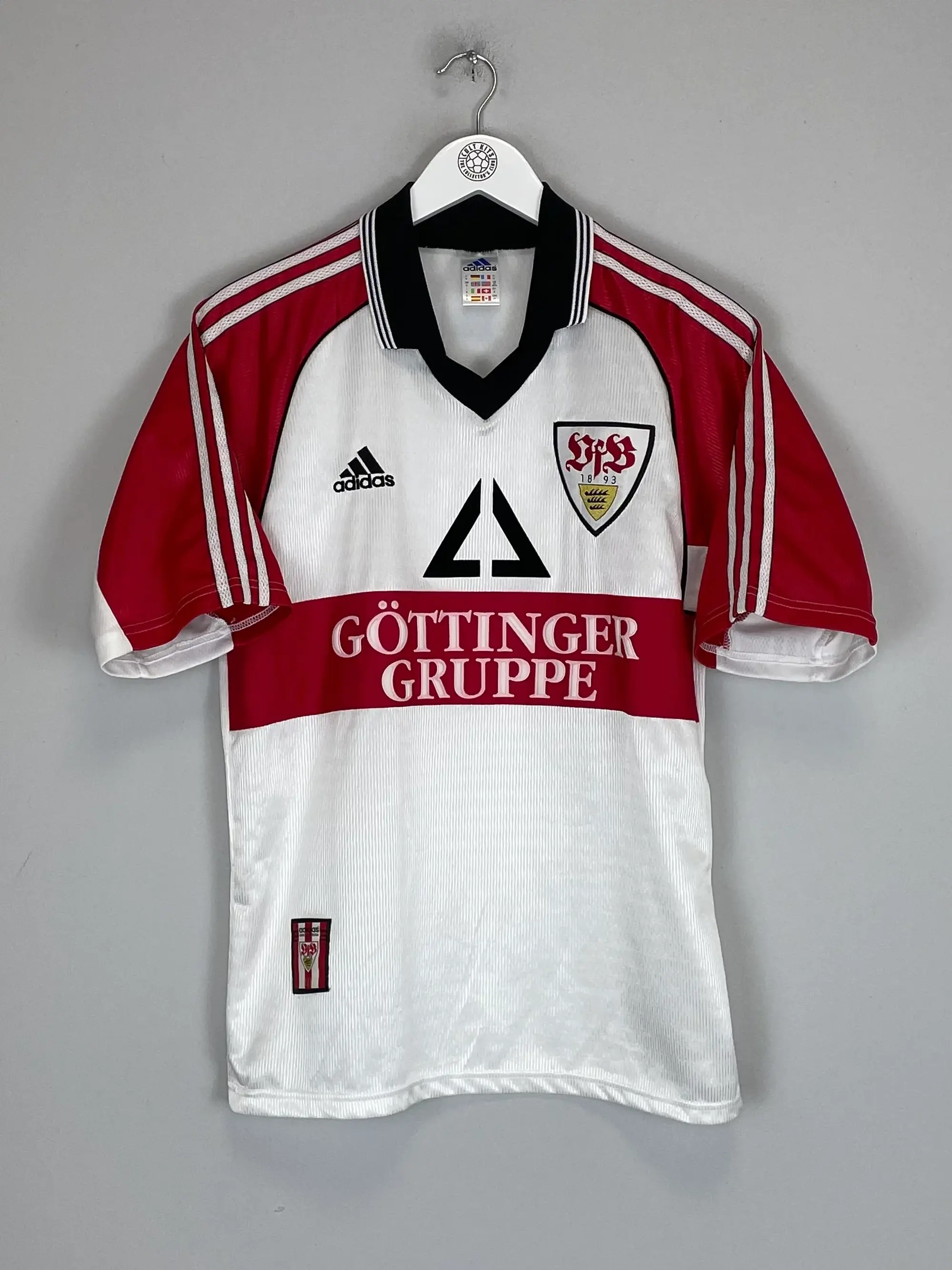 CULT KITS - 1998/99 STUTTGART HOME SHIRT (S) ADIDAS