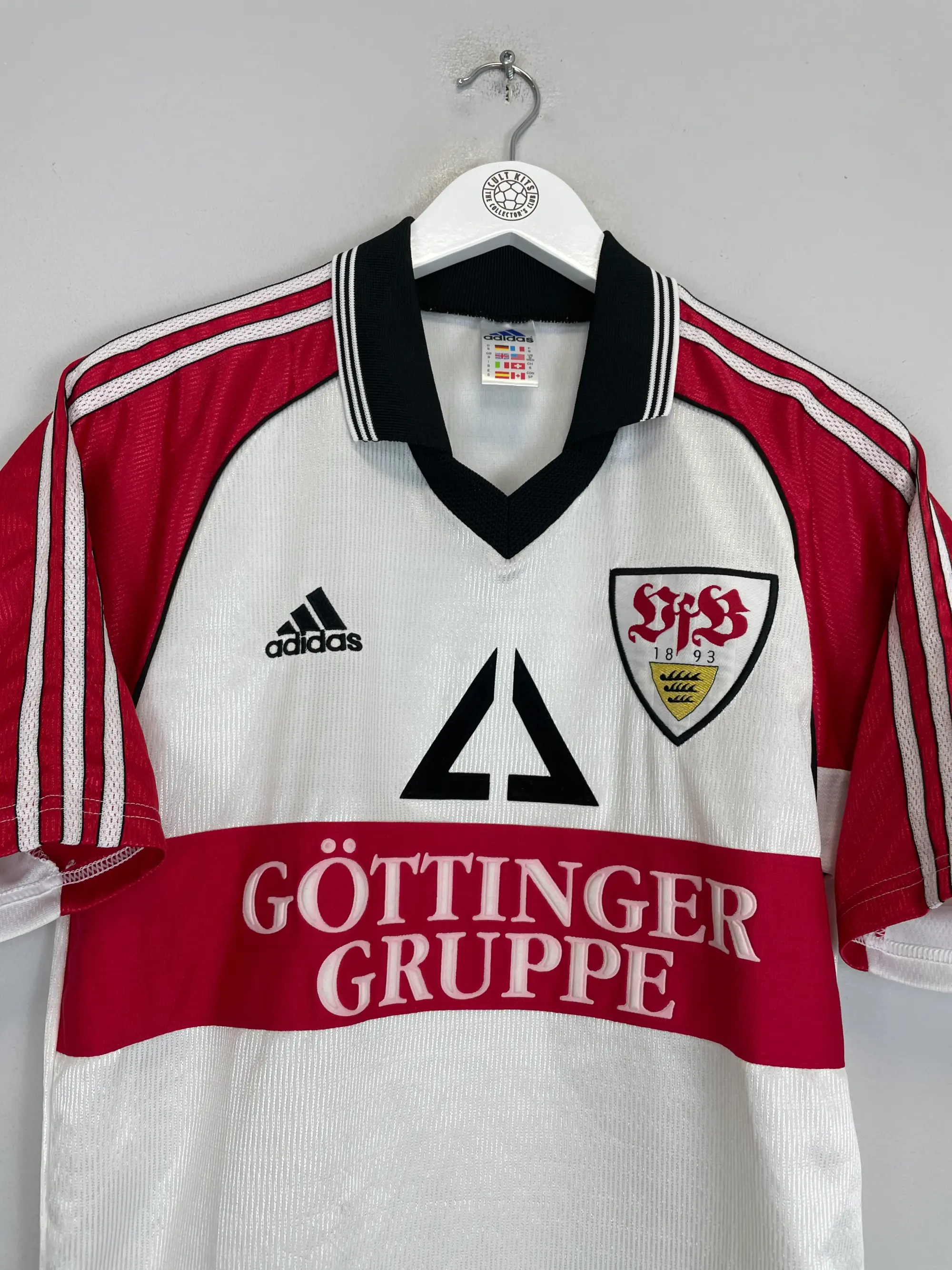 CULT KITS - 1998/99 STUTTGART HOME SHIRT (S) ADIDAS