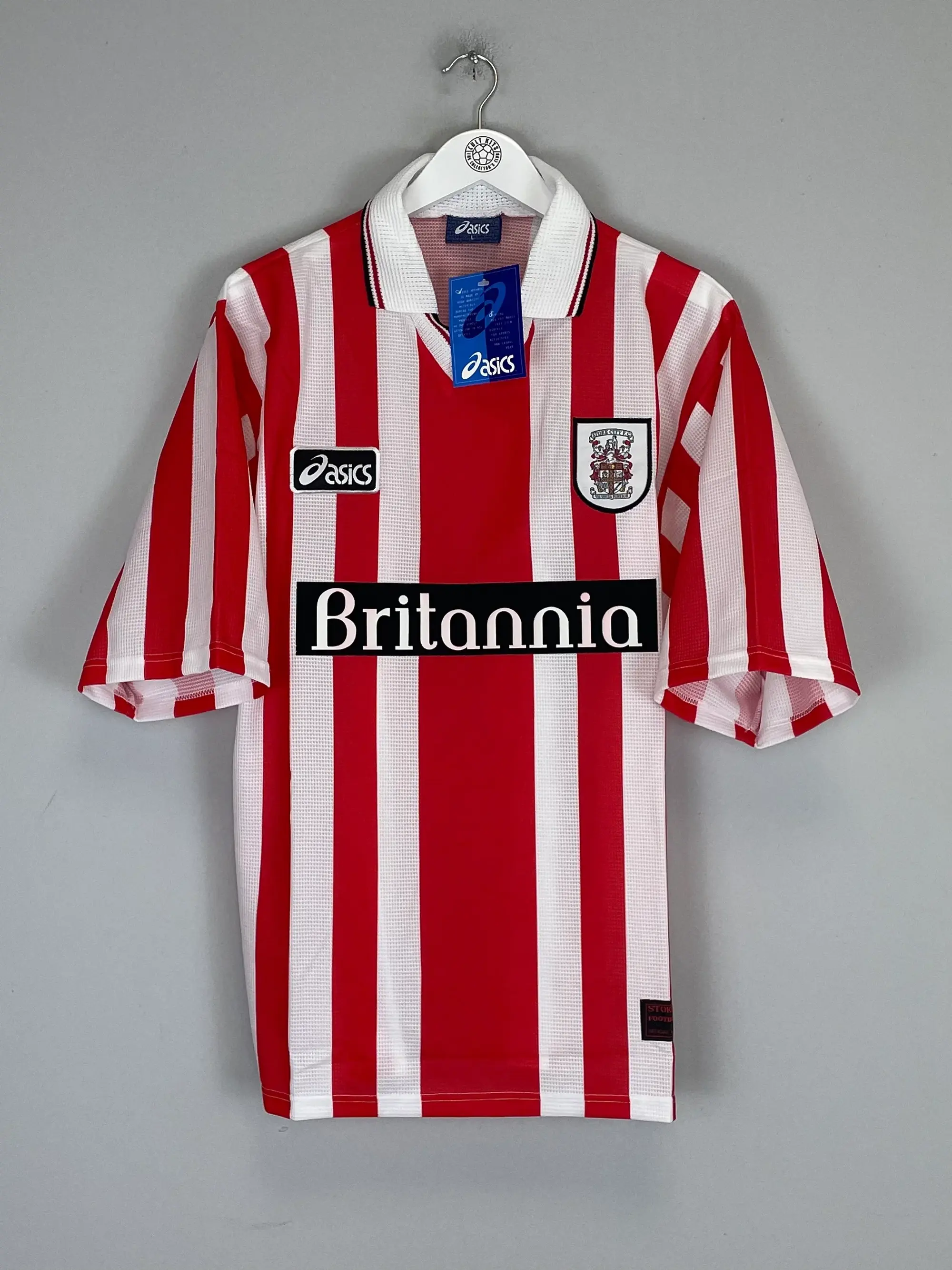 CULT KITS - 1997/98 STOKE CITY *BNWT* HOME SHIRT (L) ASICS