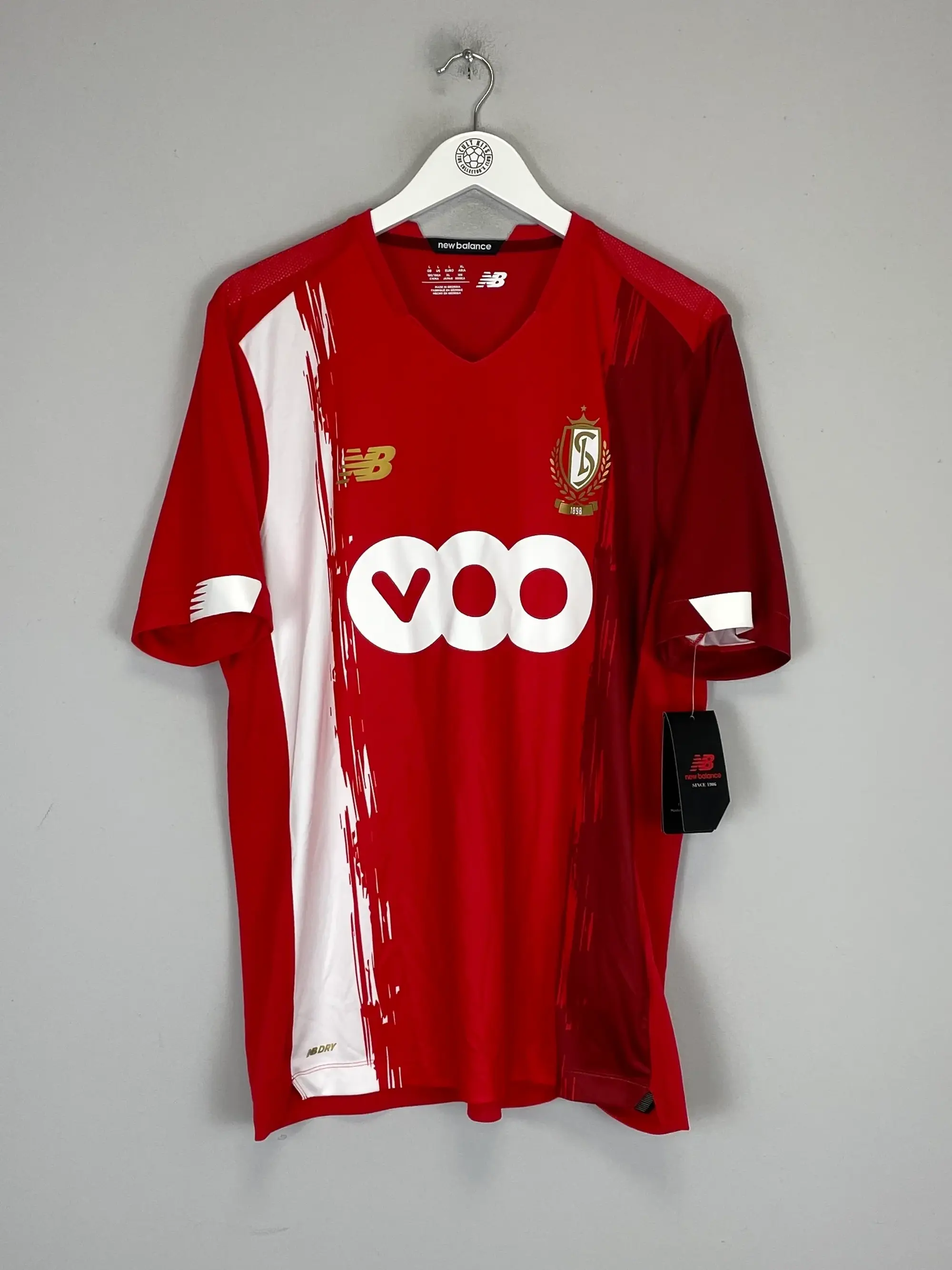 Cult Kits - 2020/21 STANDARD LIEGE *BNWT* HOME SHIRT (L) NEW BALANCE