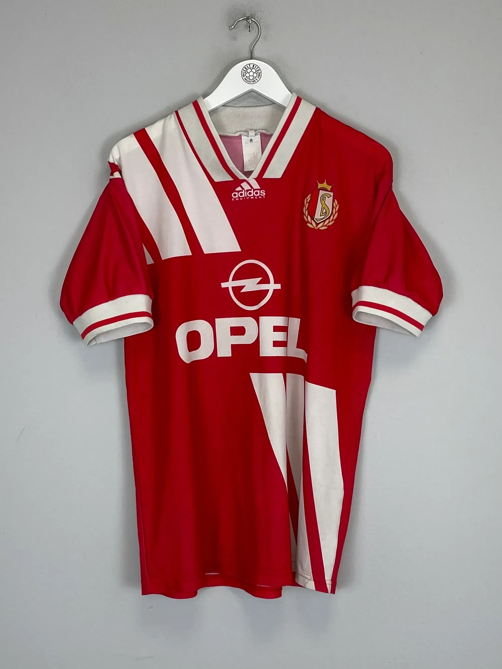 CULT KITS - 1993/94 STANDARD LIEGE #9 HOME SHIRT (L) ADIDAS