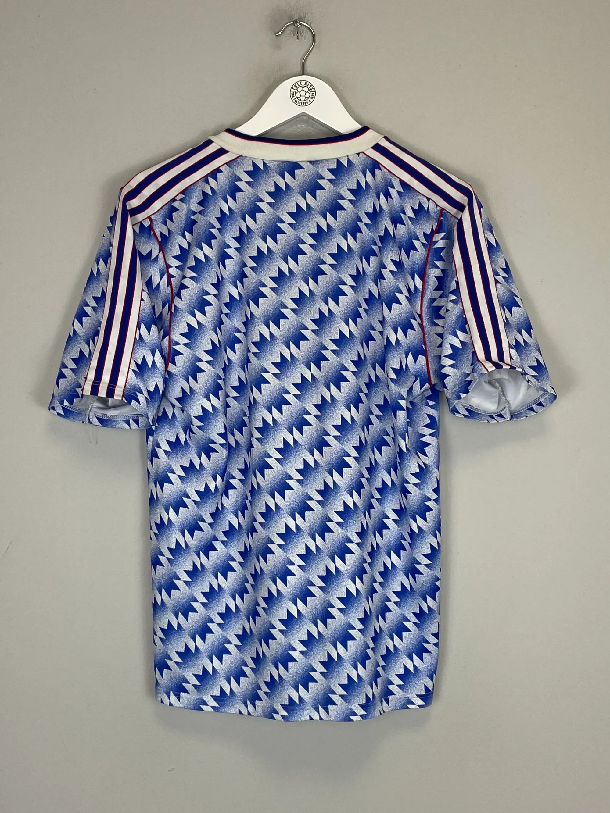 CULT KITS - 1993/94 STANDARD LIEGE #9 HOME SHIRT (L) ADIDAS