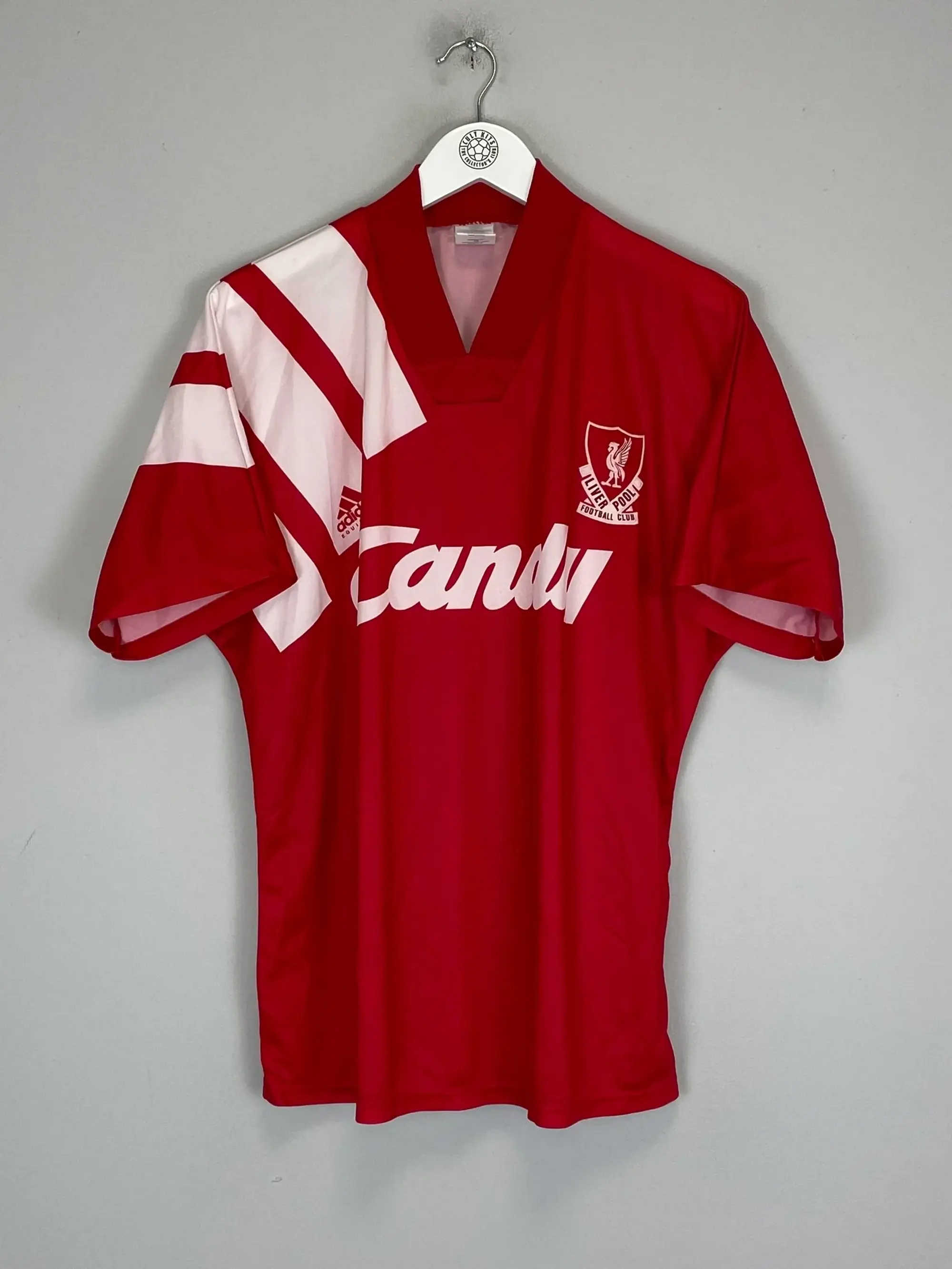CULT KITS - 1993/94 STANDARD LIEGE #9 HOME SHIRT (L) ADIDAS