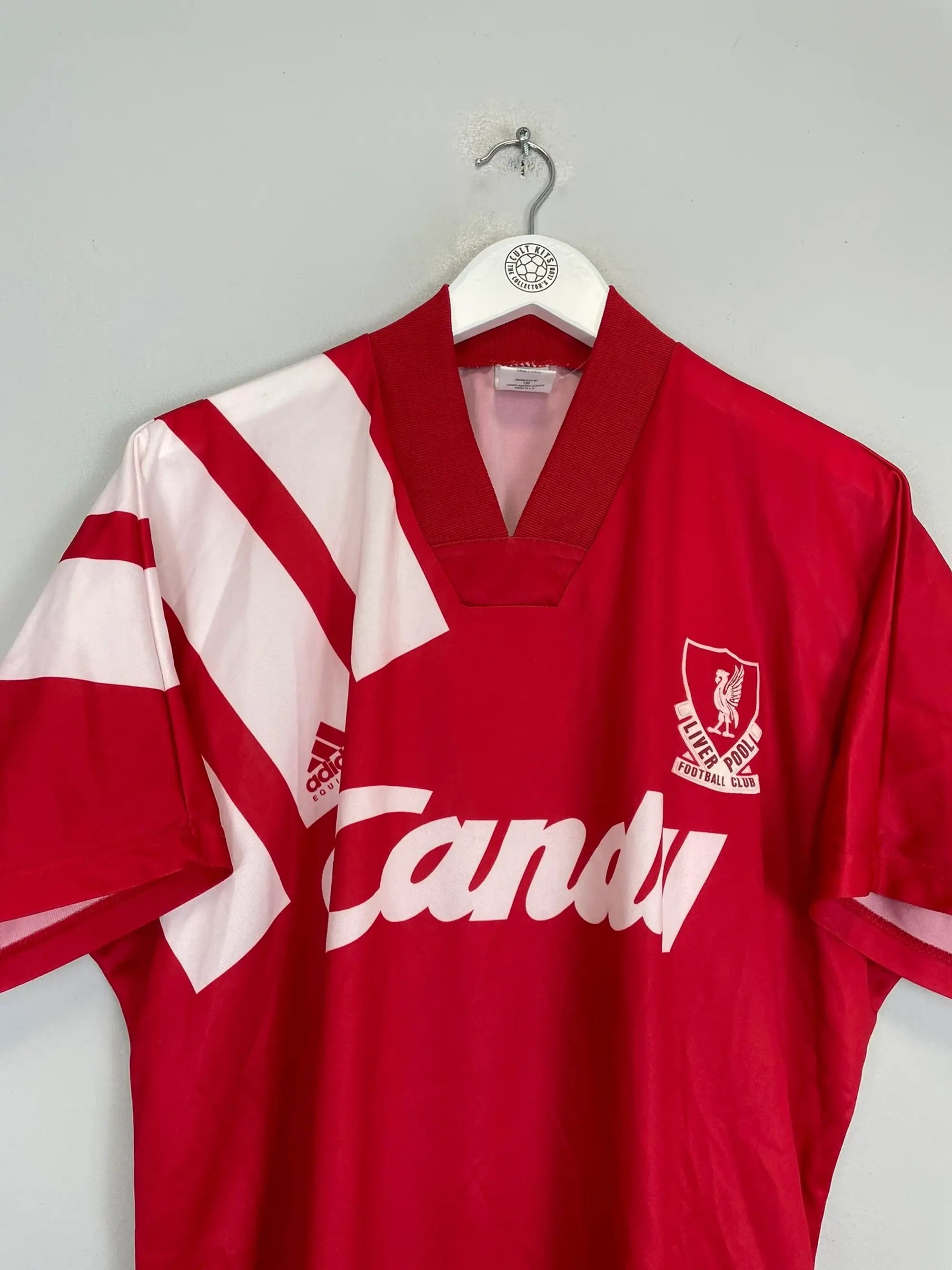 CULT KITS - 1993/94 STANDARD LIEGE #9 HOME SHIRT (L) ADIDAS