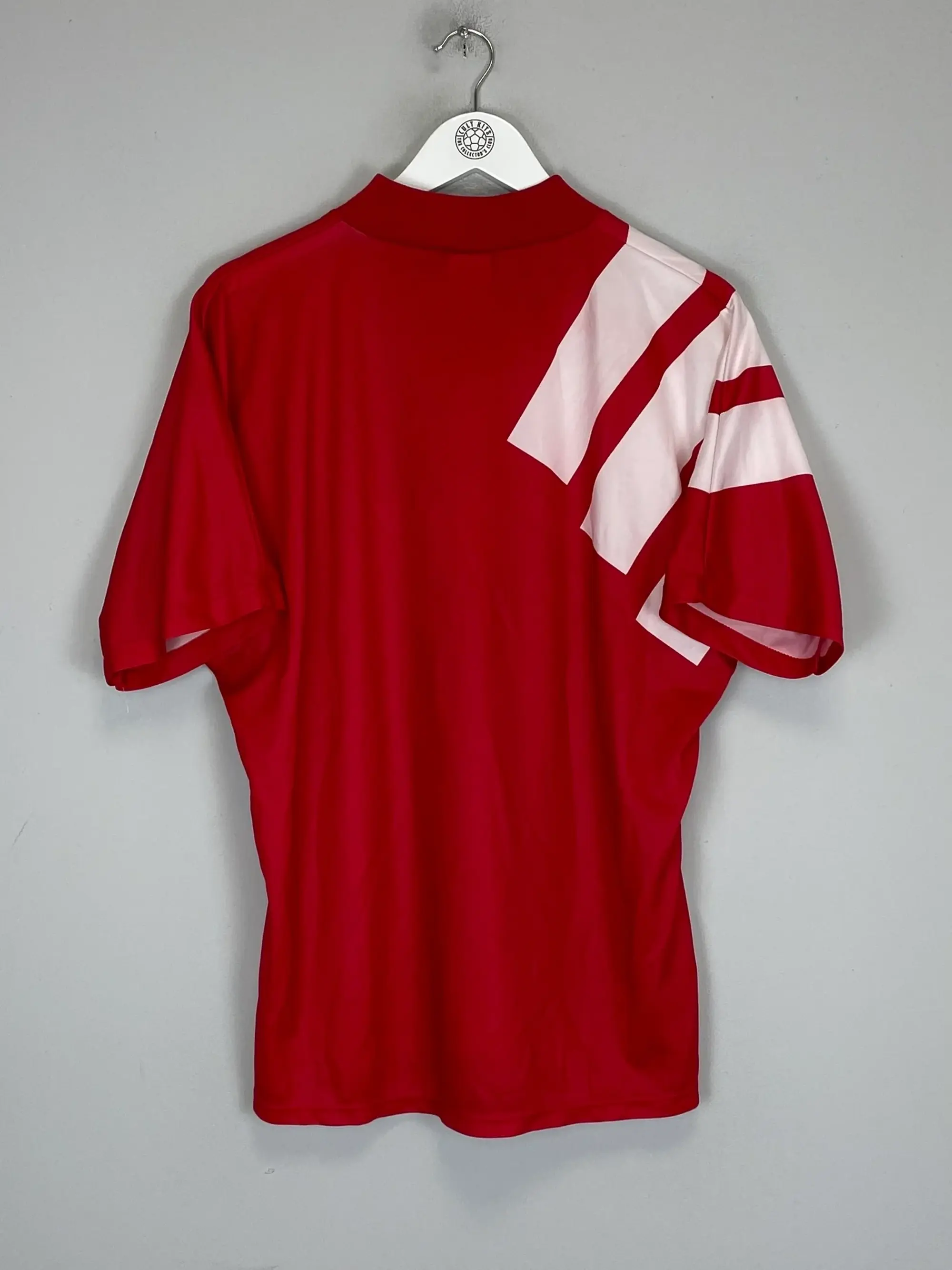CULT KITS - 1993/94 STANDARD LIEGE #9 HOME SHIRT (L) ADIDAS