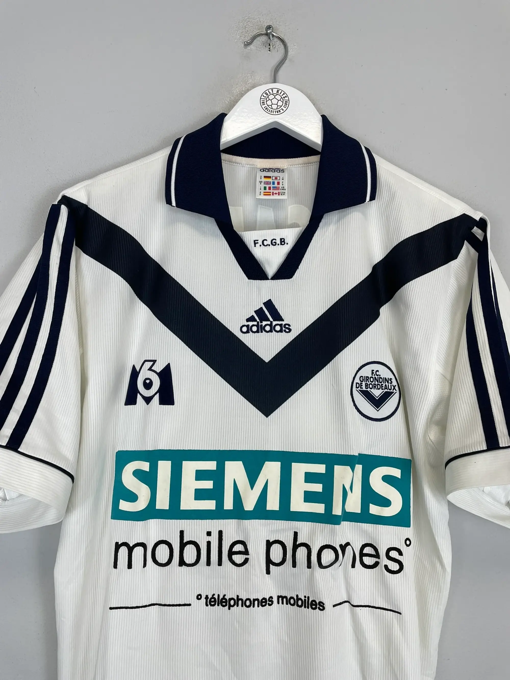 CULT KITS - 1993/94 STANDARD LIEGE #9 HOME SHIRT (L) ADIDAS